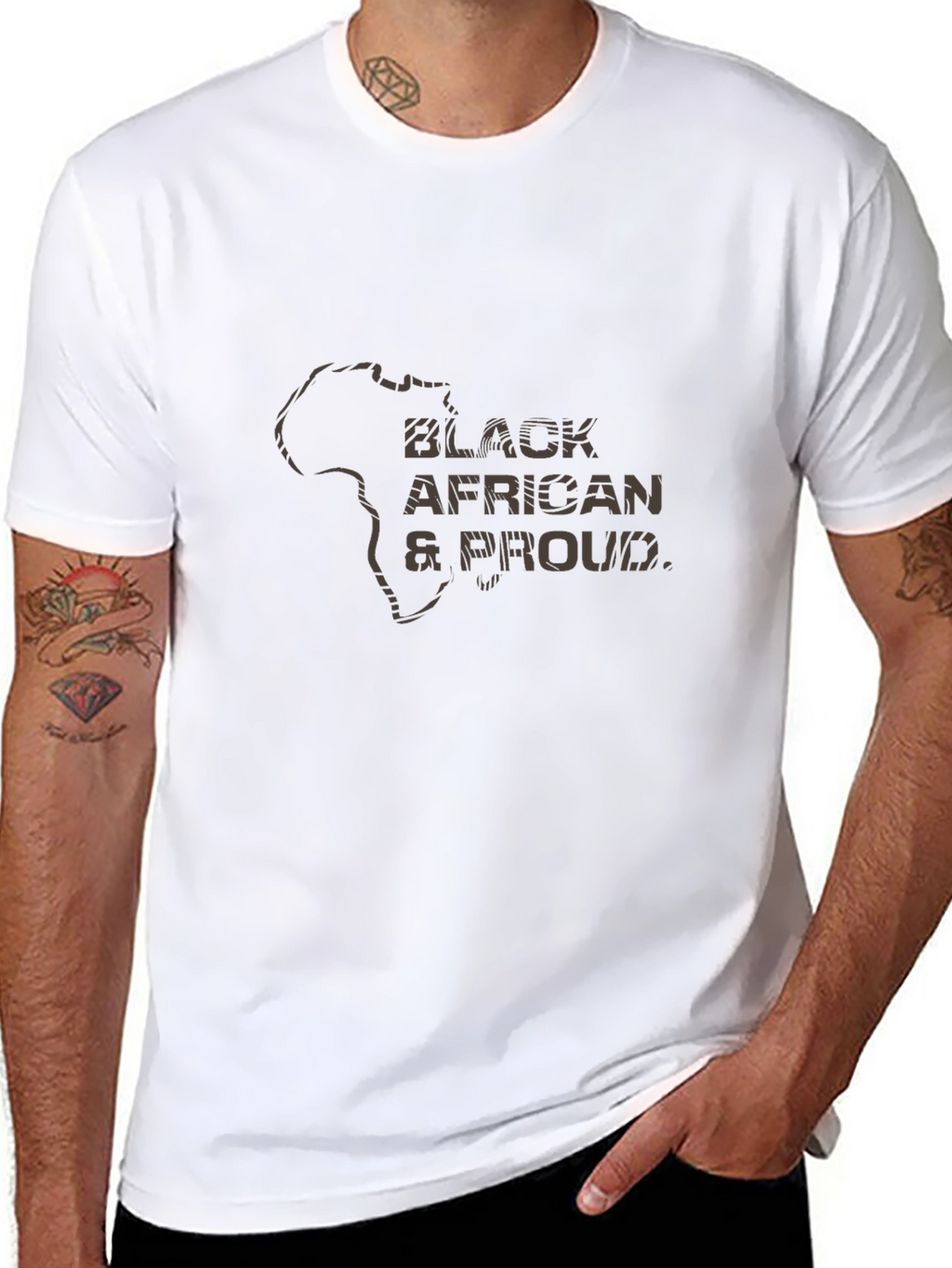 Black African & Proud Graphic Tee