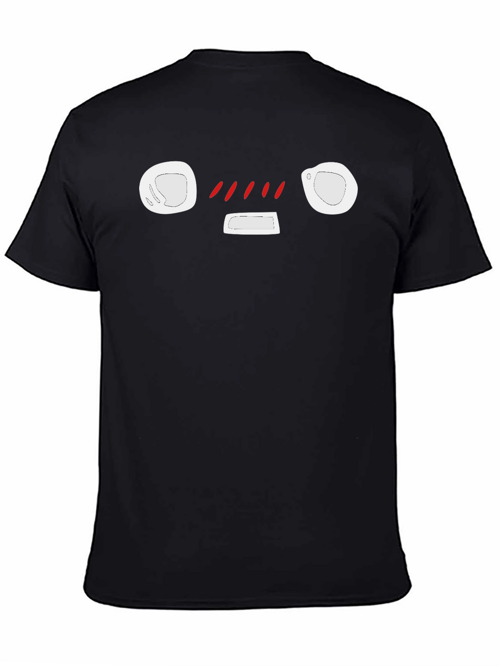 Funny Anime Face T-Shirt - Black Cotton Tee