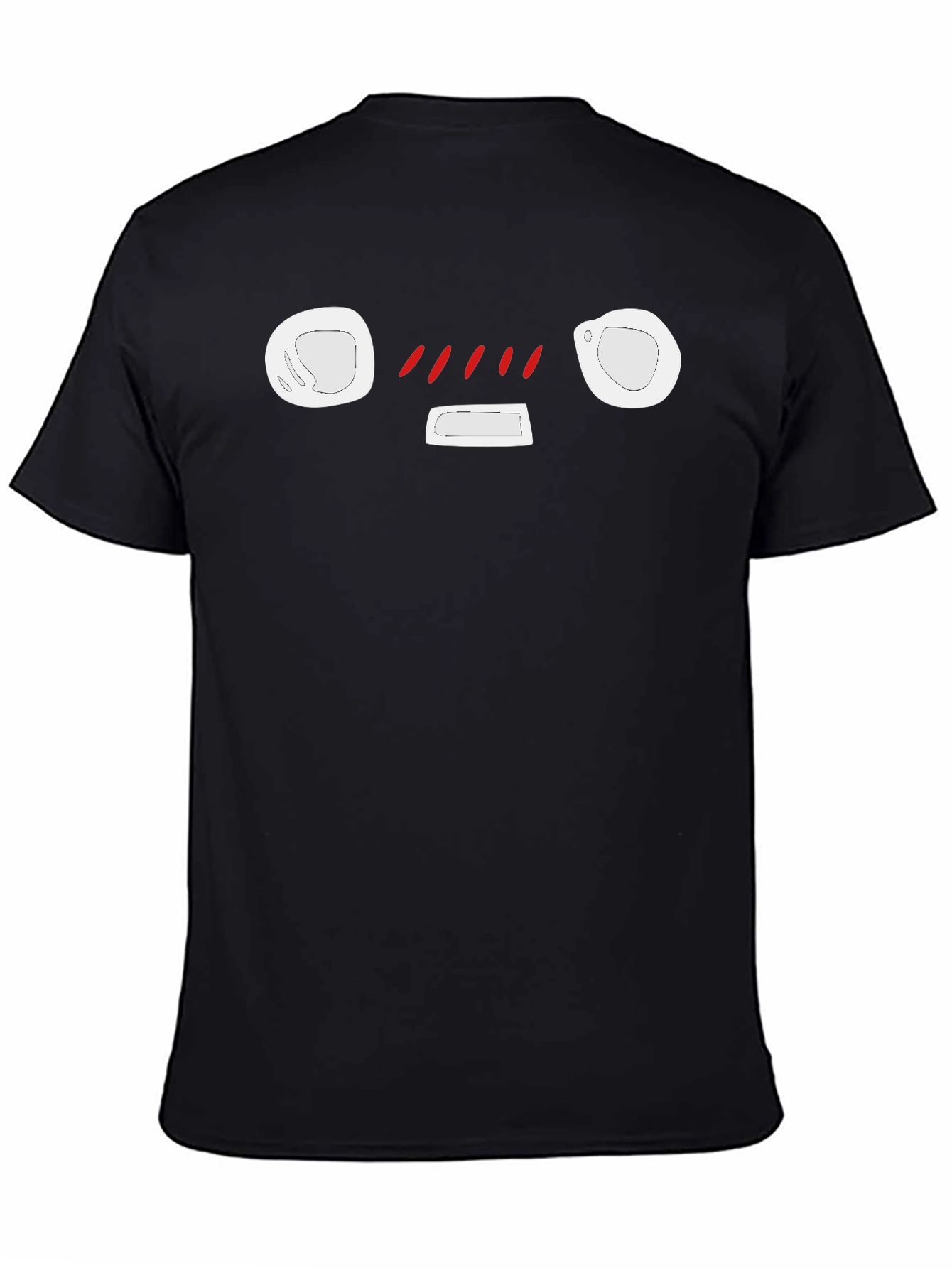 Funny Anime Face T-Shirt - Black Cotton Tee
