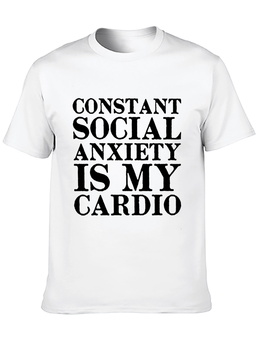 Social Anxiety Cardio Black T-Shirt