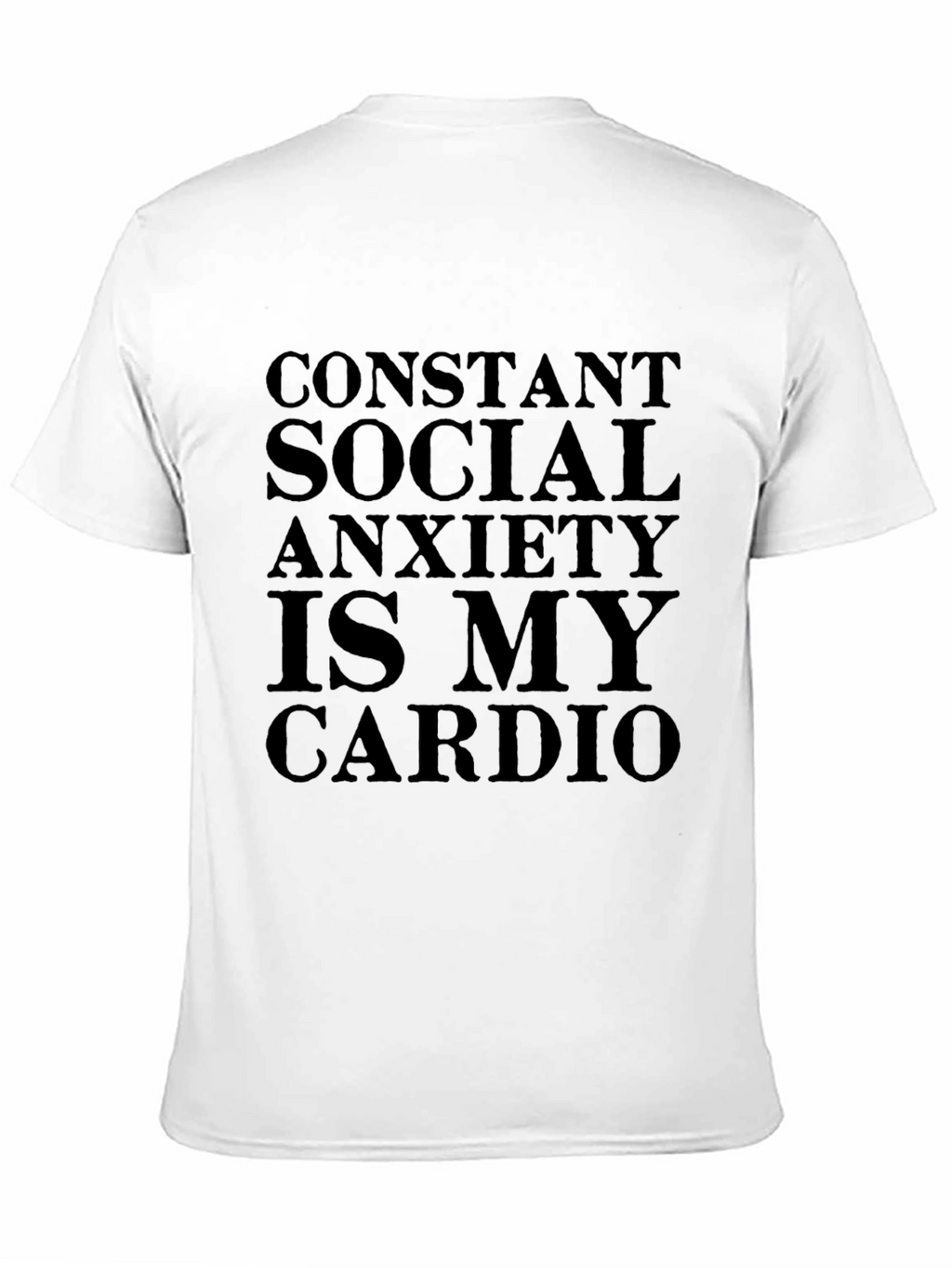 Social Anxiety Cardio Black T-Shirt