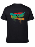 Abstract Graphic Tee - Mens Black T-Shirt