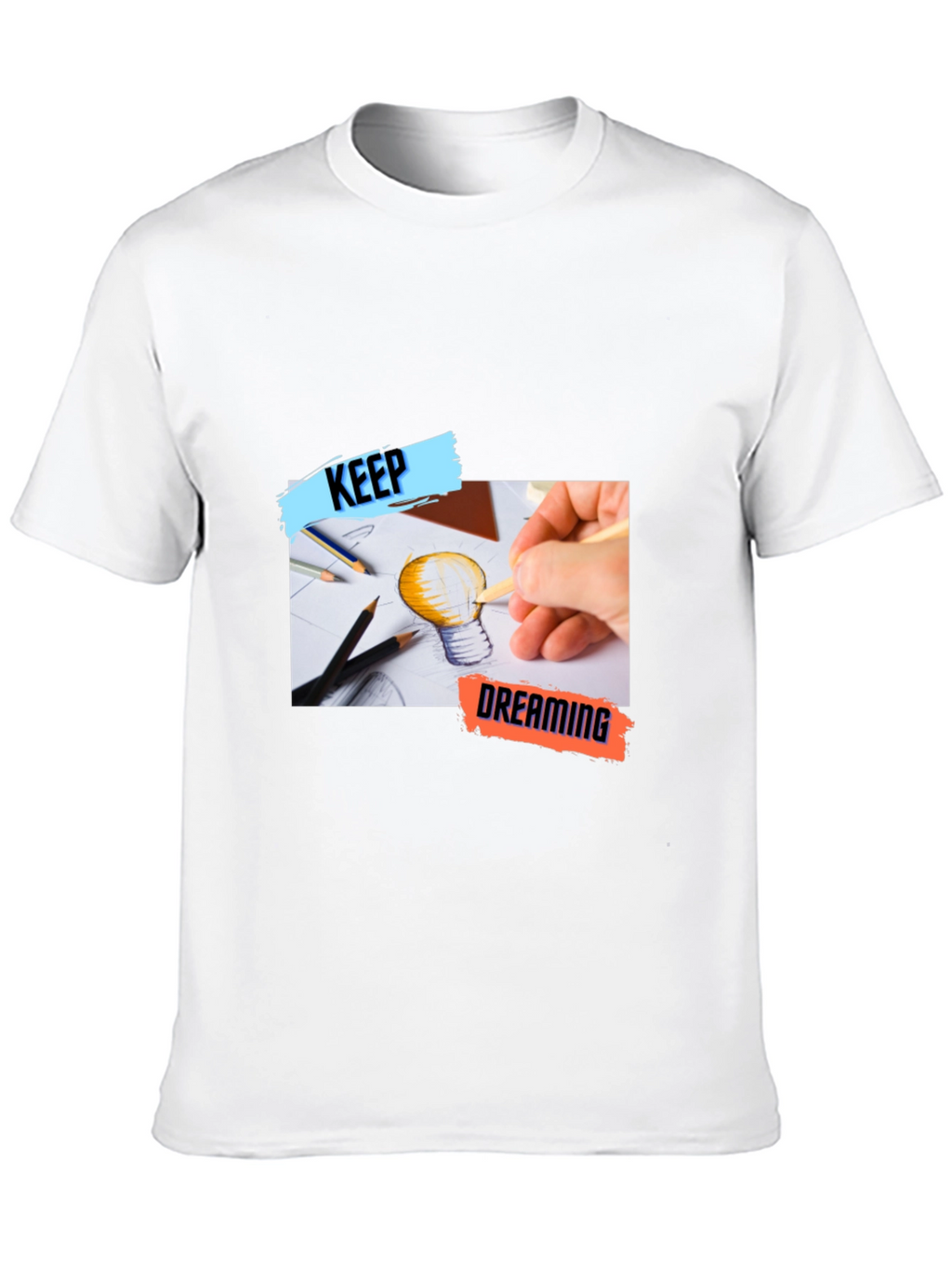 Keep Dreaming Black Graphic T-Shirt