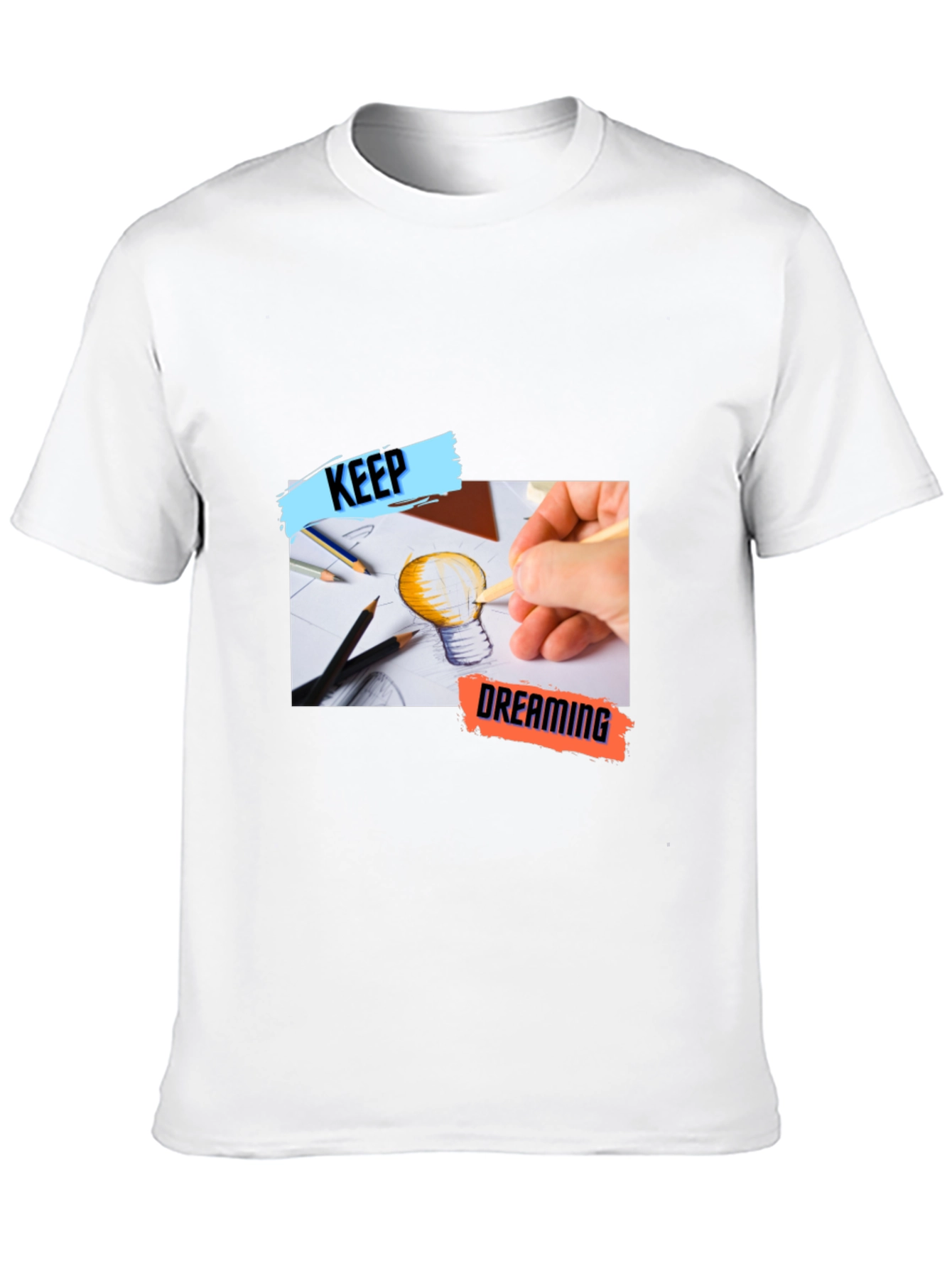 Keep Dreaming Black Graphic T-Shirt
