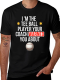Tee Ball Player Funny Graphic T-Shirt