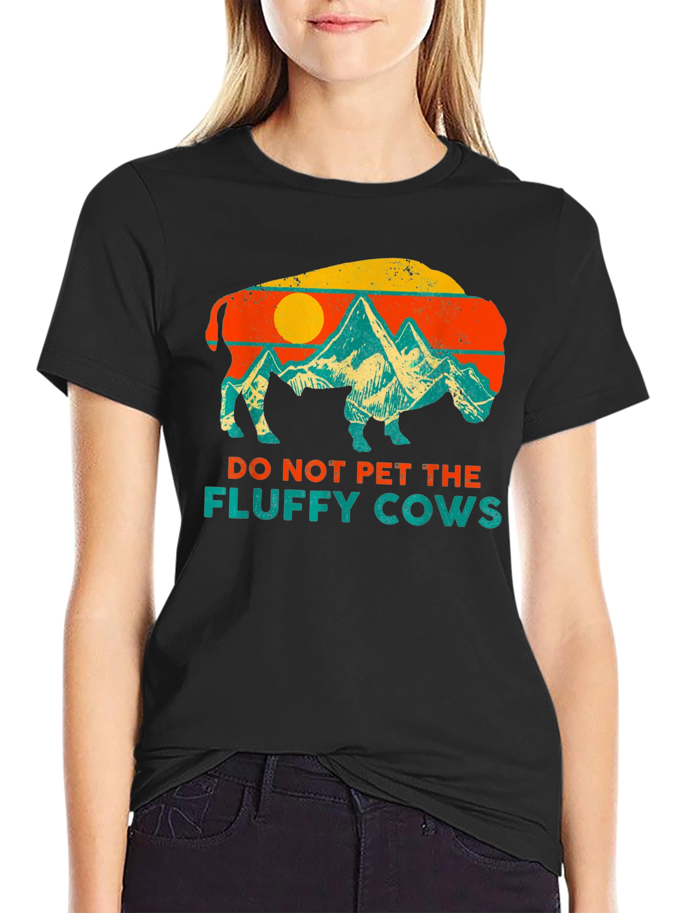 Do Not Pet the Fluffy Cows Graphic Tee