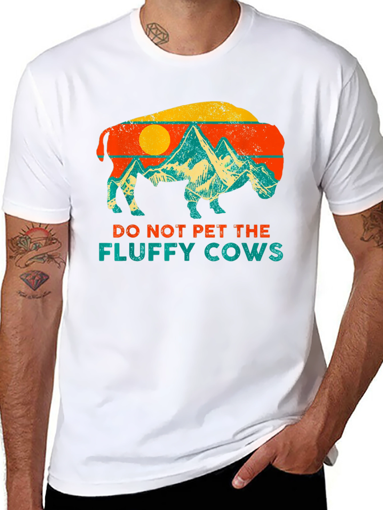 Do Not Pet the Fluffy Cows Graphic Tee