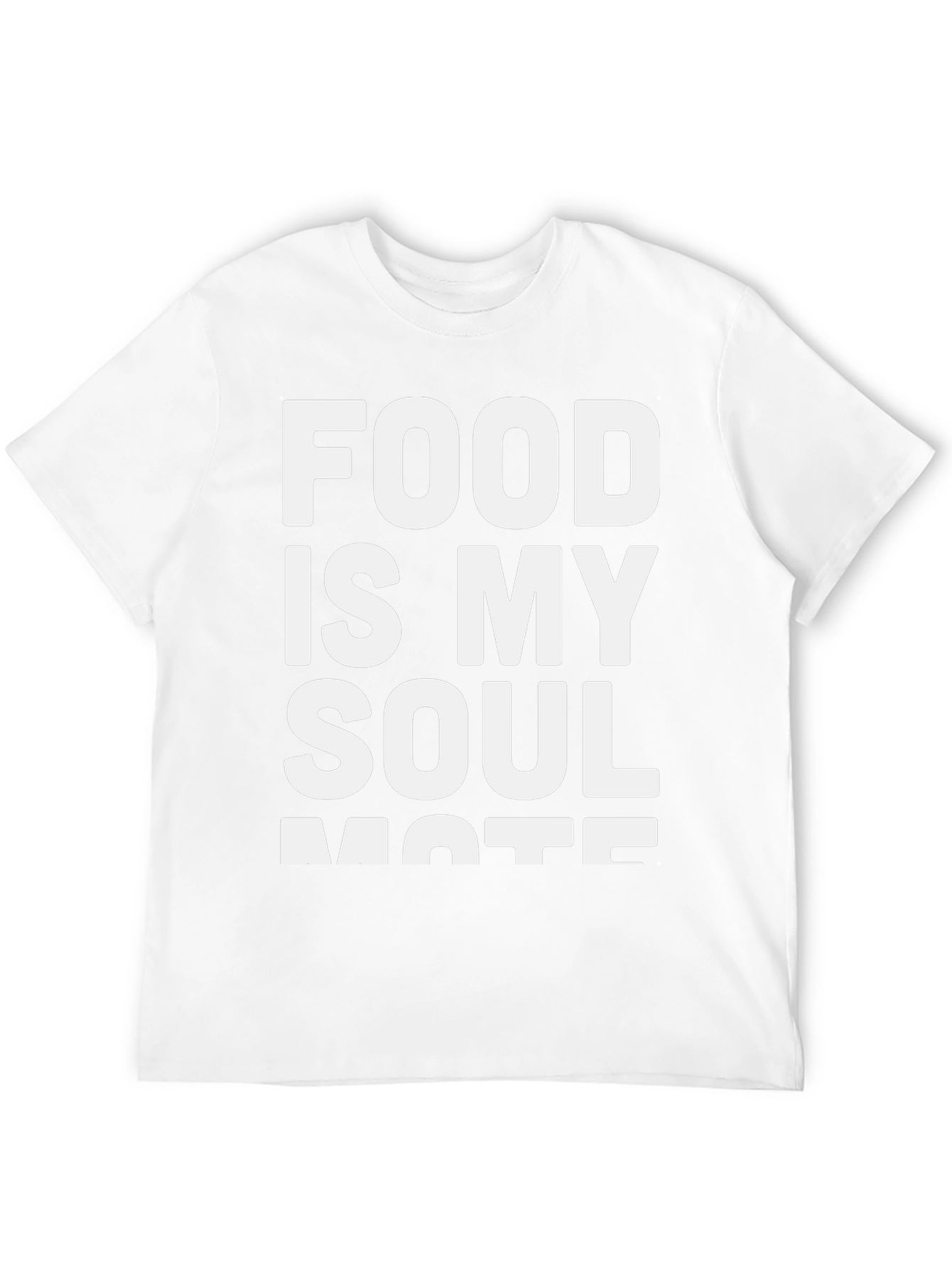 Food Is My Soulmate Black Graphic T-Shirt