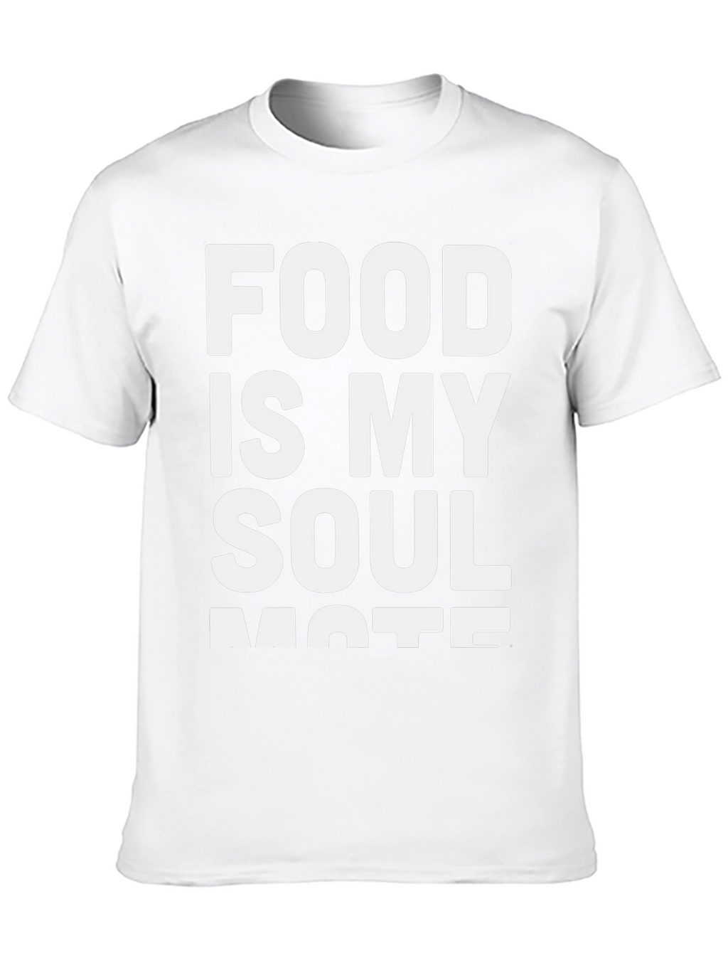 Food Is My Soulmate Black Graphic T-Shirt