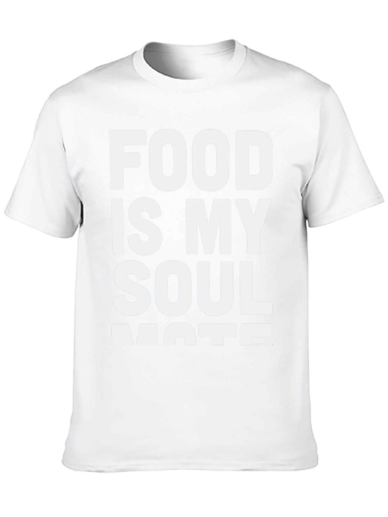 Food Is My Soulmate Black Graphic T-Shirt