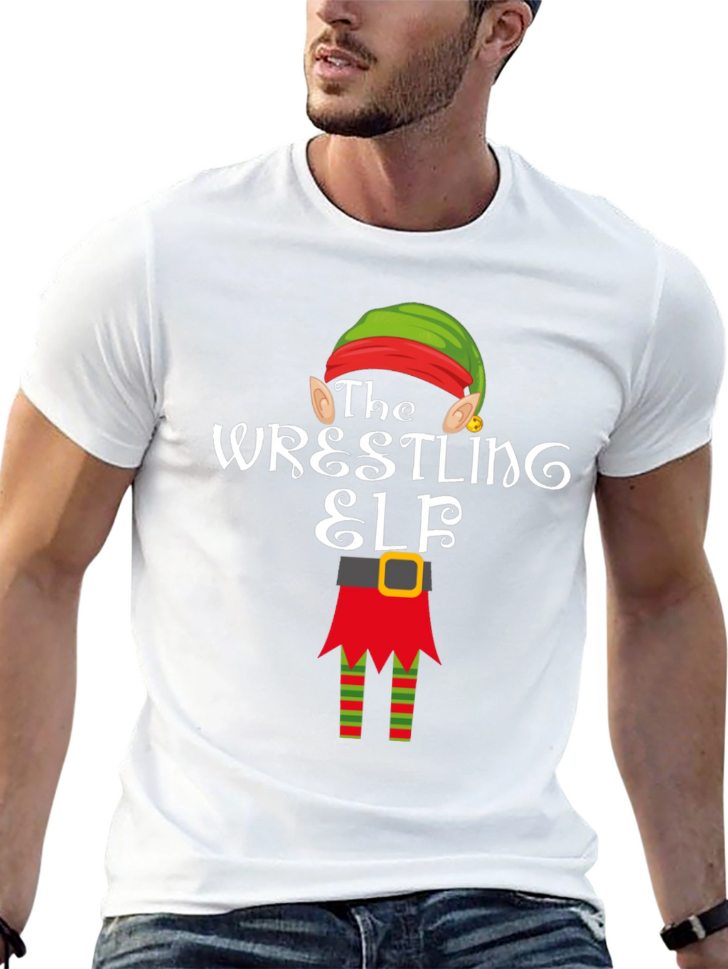 The Wrestling Elf T-Shirt - Holiday Fun