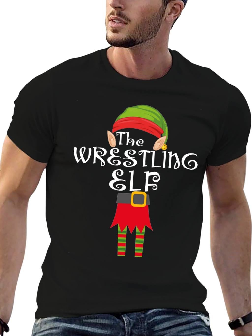The Wrestling Elf T-Shirt - Holiday Fun