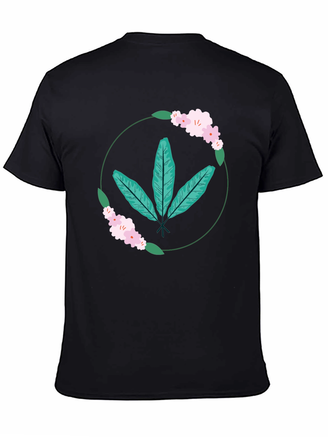 Botanical Print Tee - Casual Comfort