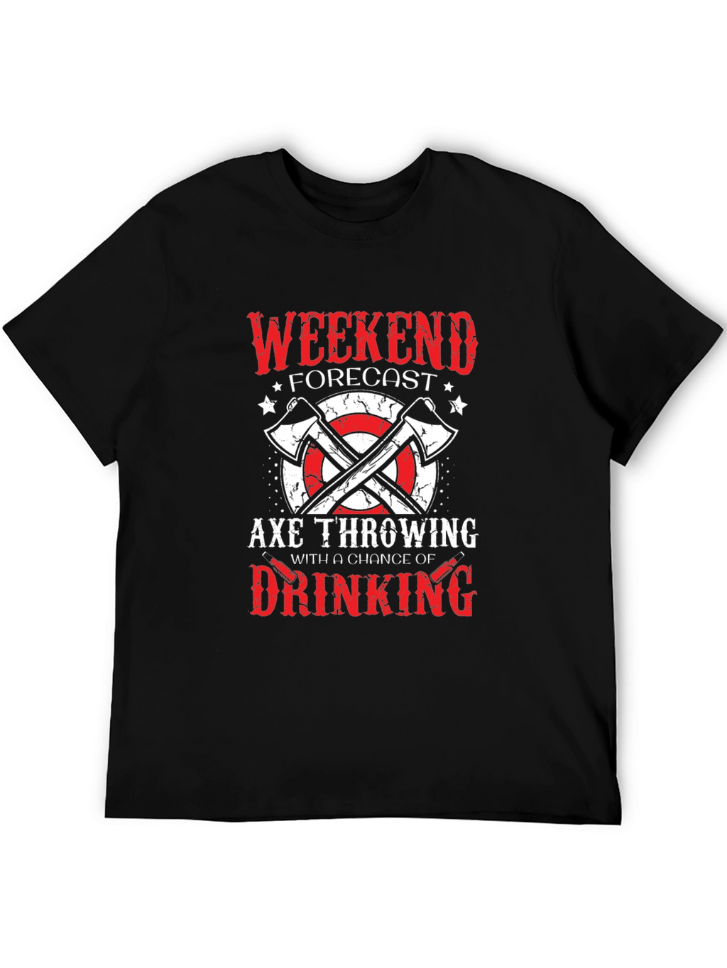 Axe Throwing Weekend Forecast Graphic Tee