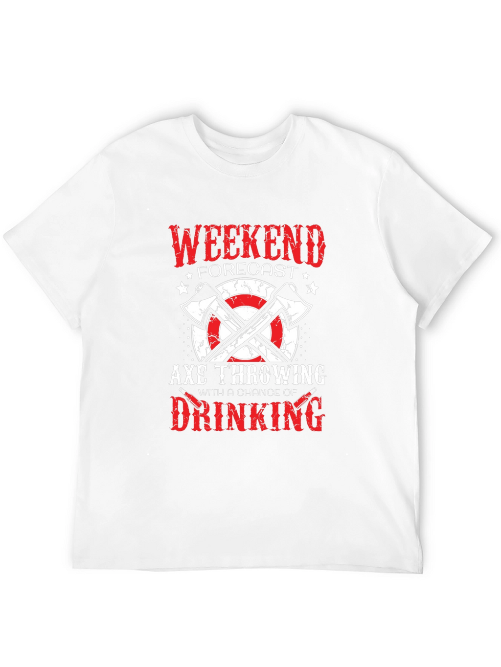 Axe Throwing Weekend Forecast Graphic Tee