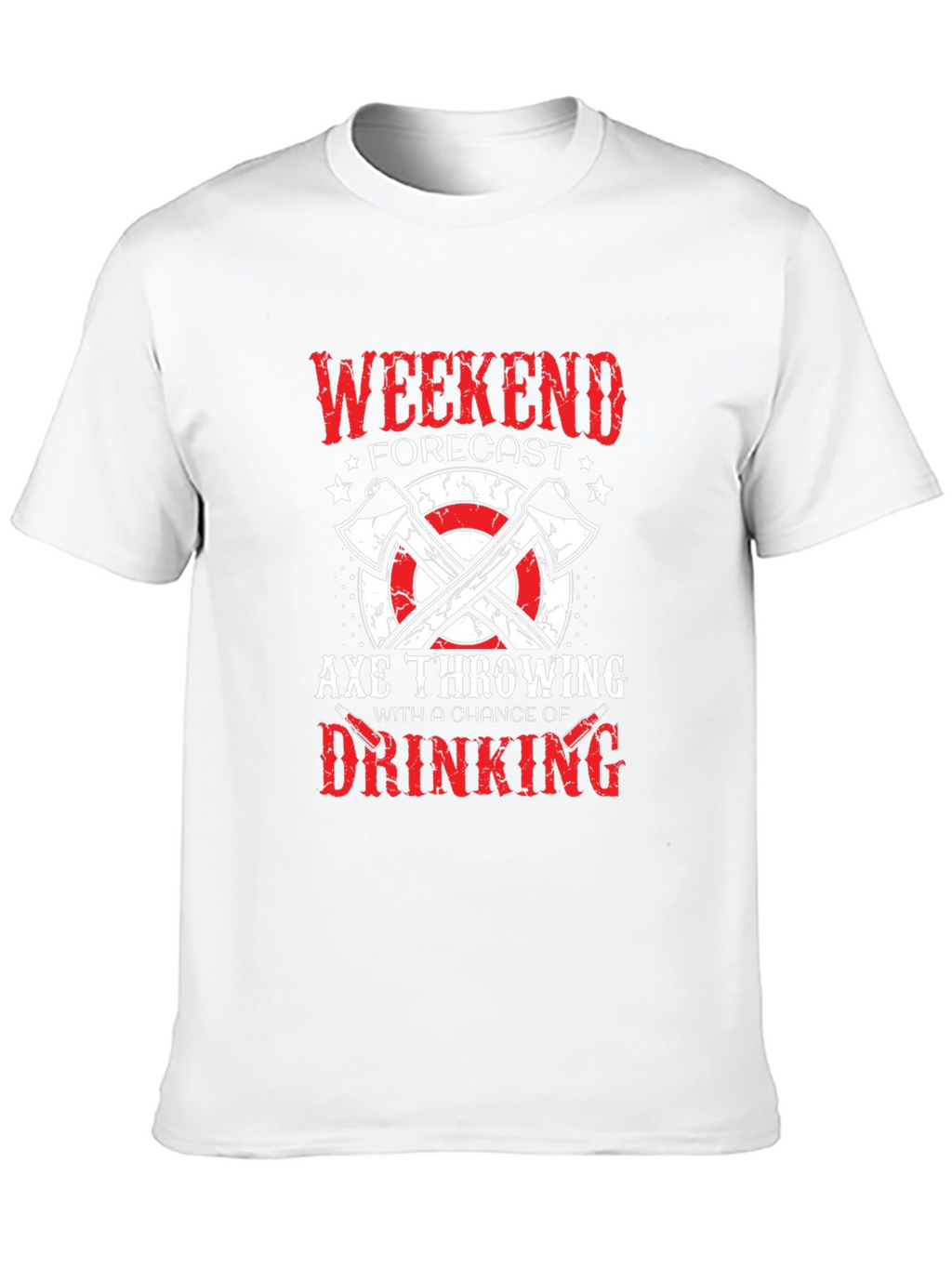 Axe Throwing Weekend Forecast Graphic Tee