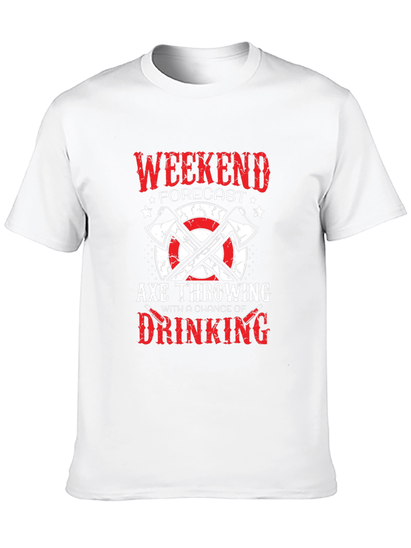Axe Throwing Weekend Forecast Graphic Tee