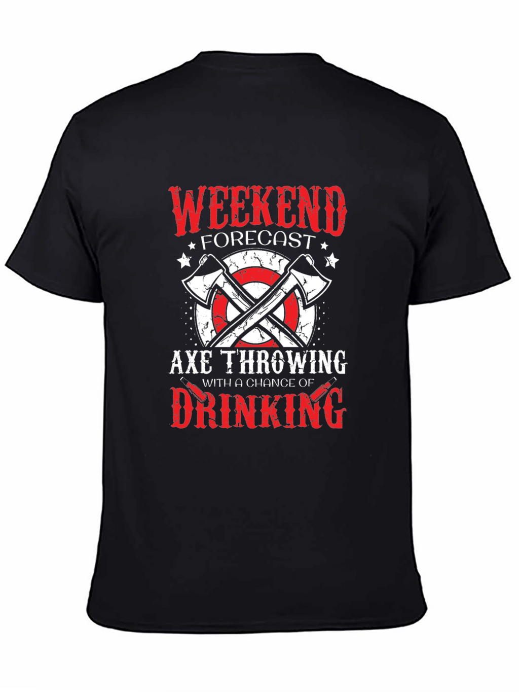 Axe Throwing Weekend Forecast Graphic Tee