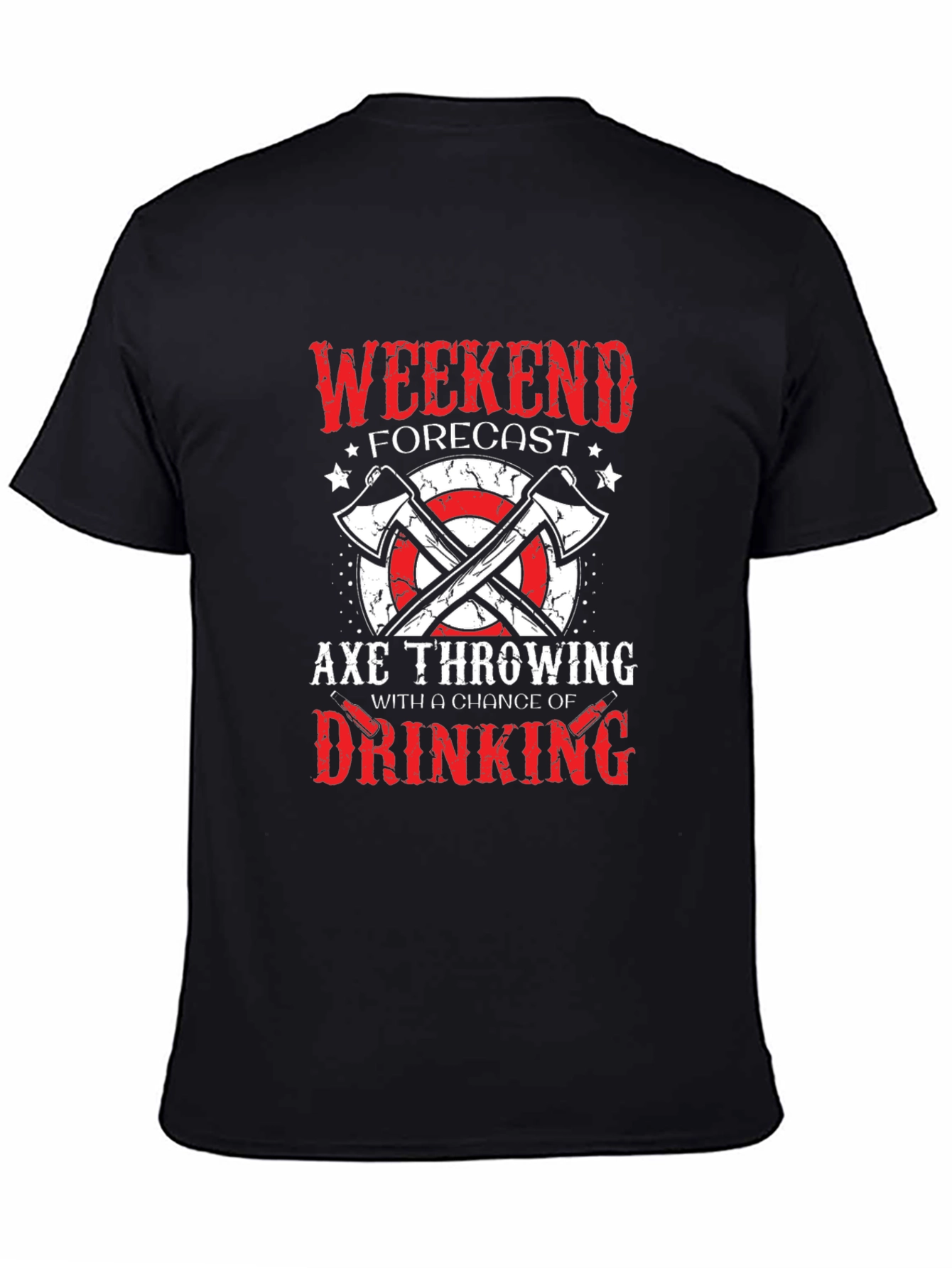 Axe Throwing Weekend Forecast Graphic Tee