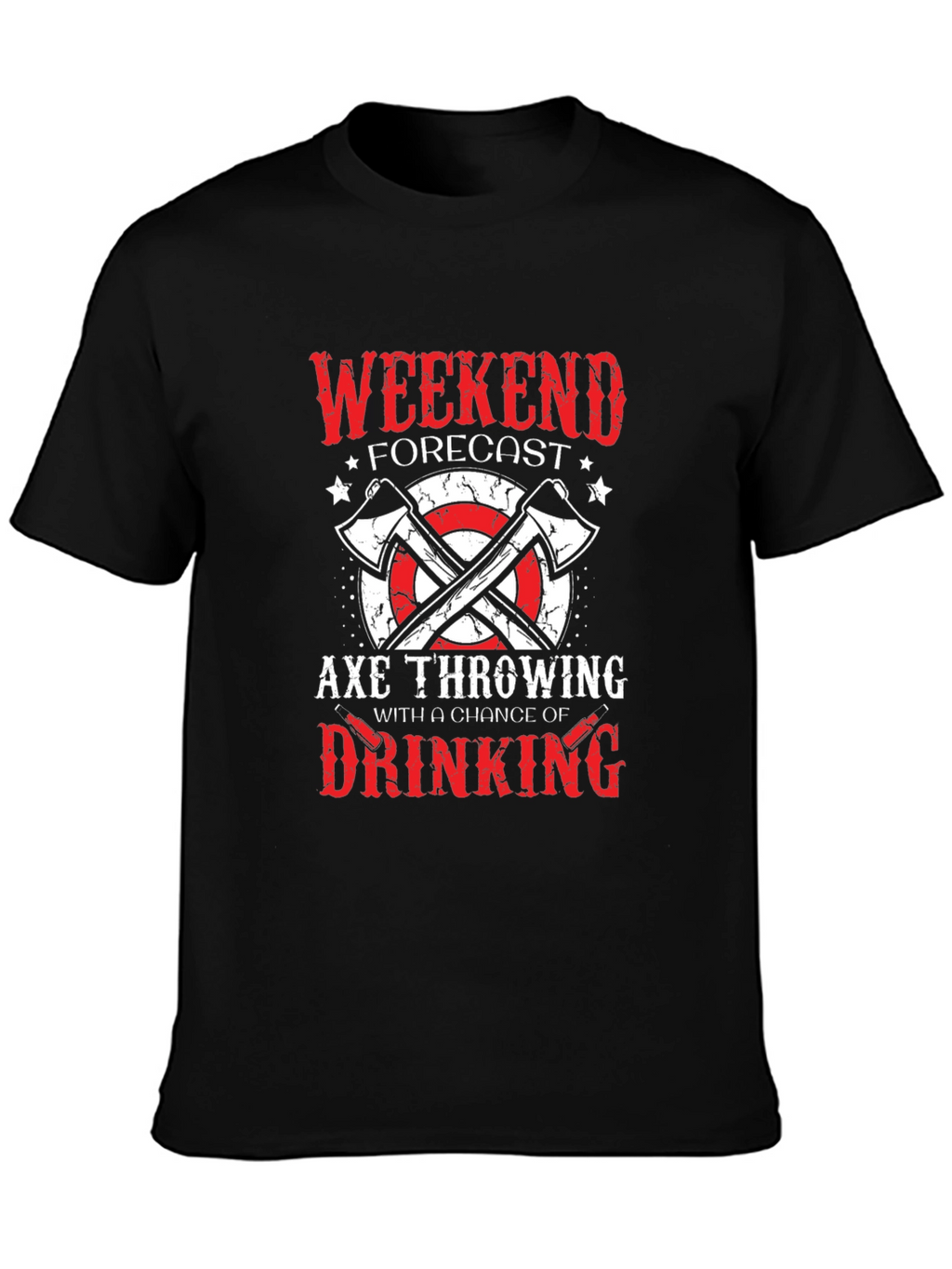 Axe Throwing Weekend Forecast Graphic Tee
