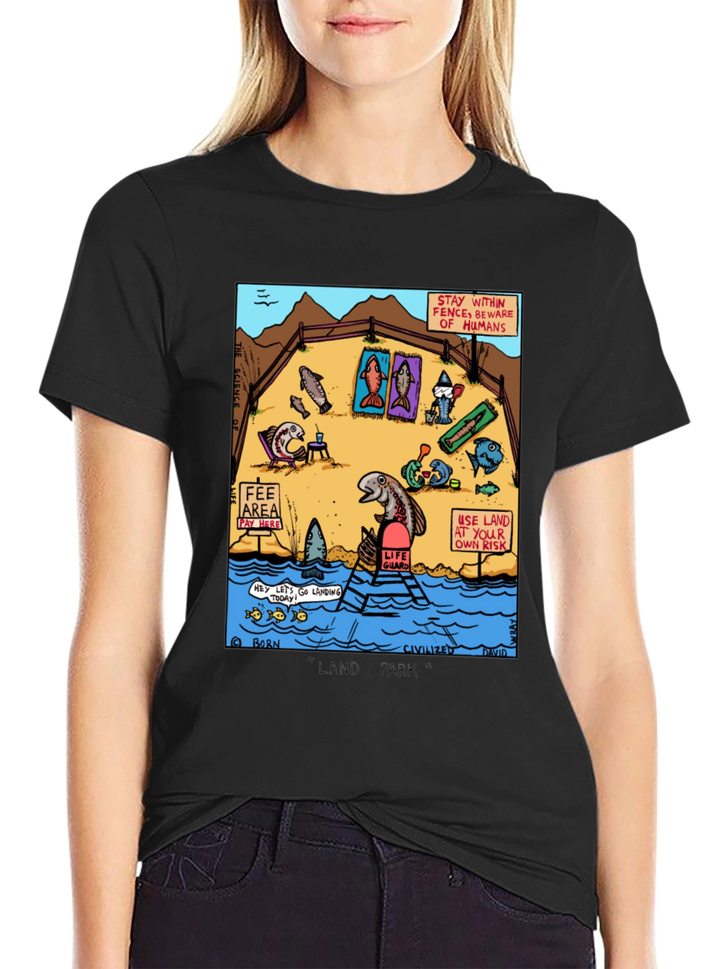 Funny Fish Land Park Graphic Tee