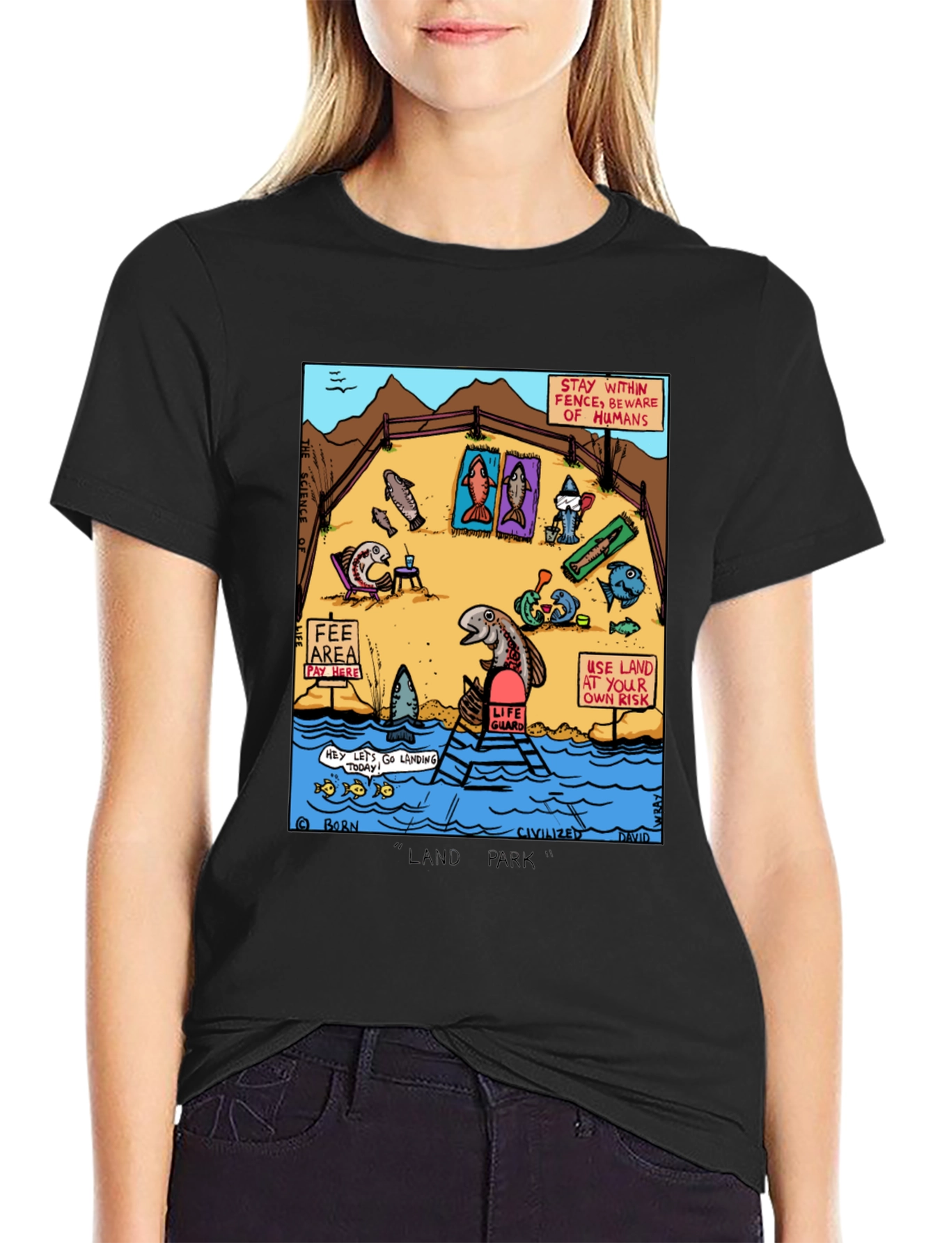 Funny Fish Land Park Graphic Tee