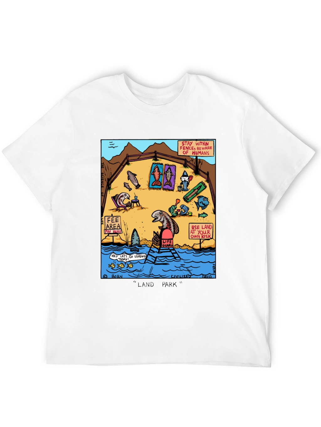 Funny Fish Land Park Graphic Tee