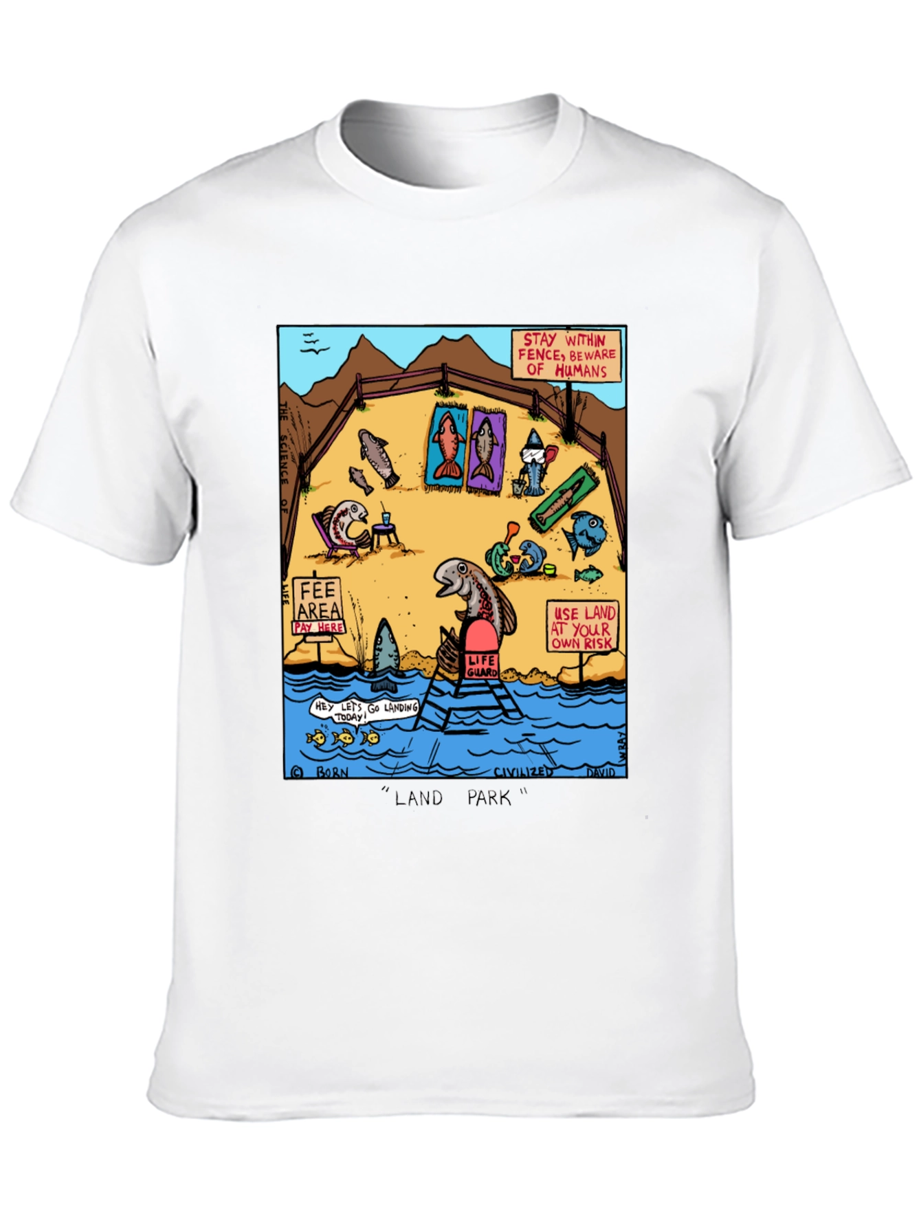 Funny Fish Land Park Graphic Tee