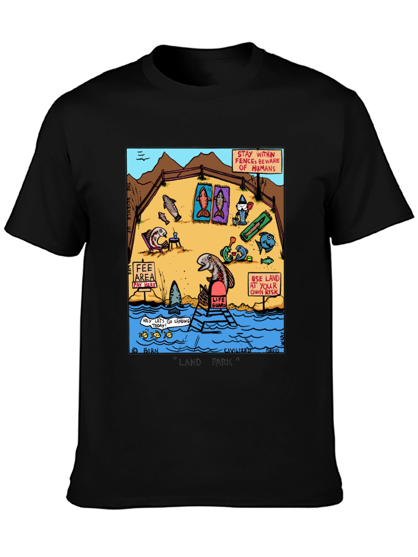 Funny Fish Land Park Graphic Tee