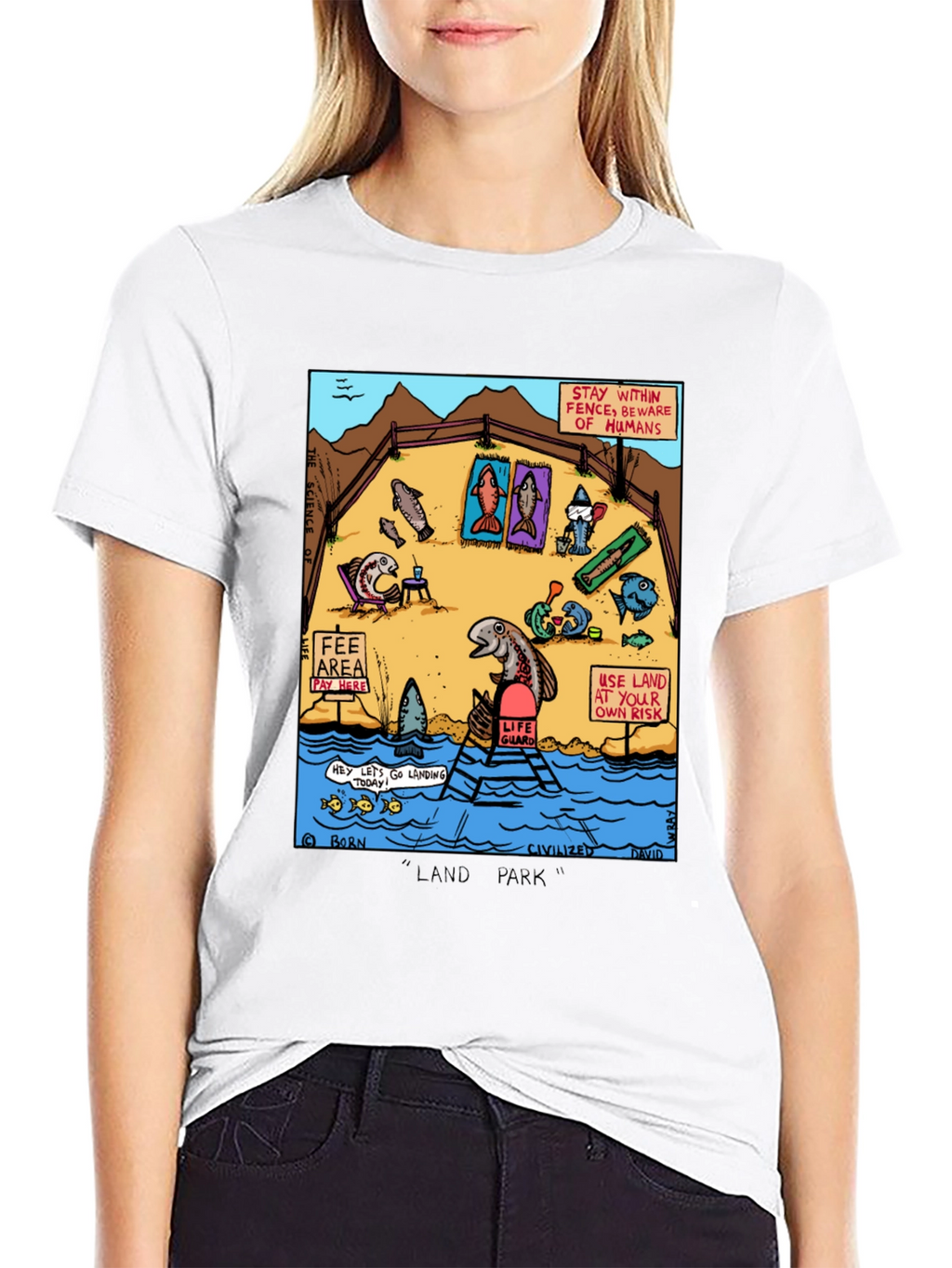 Funny Fish Land Park Graphic Tee