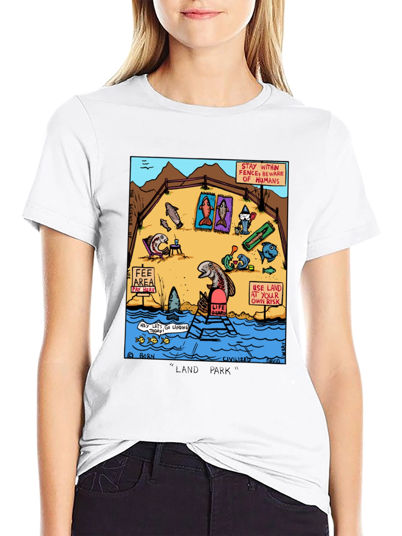 Funny Fish Land Park Graphic Tee