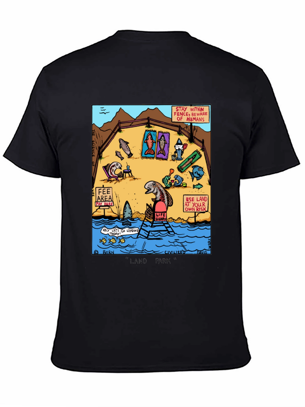 Funny Fish Land Park Graphic Tee