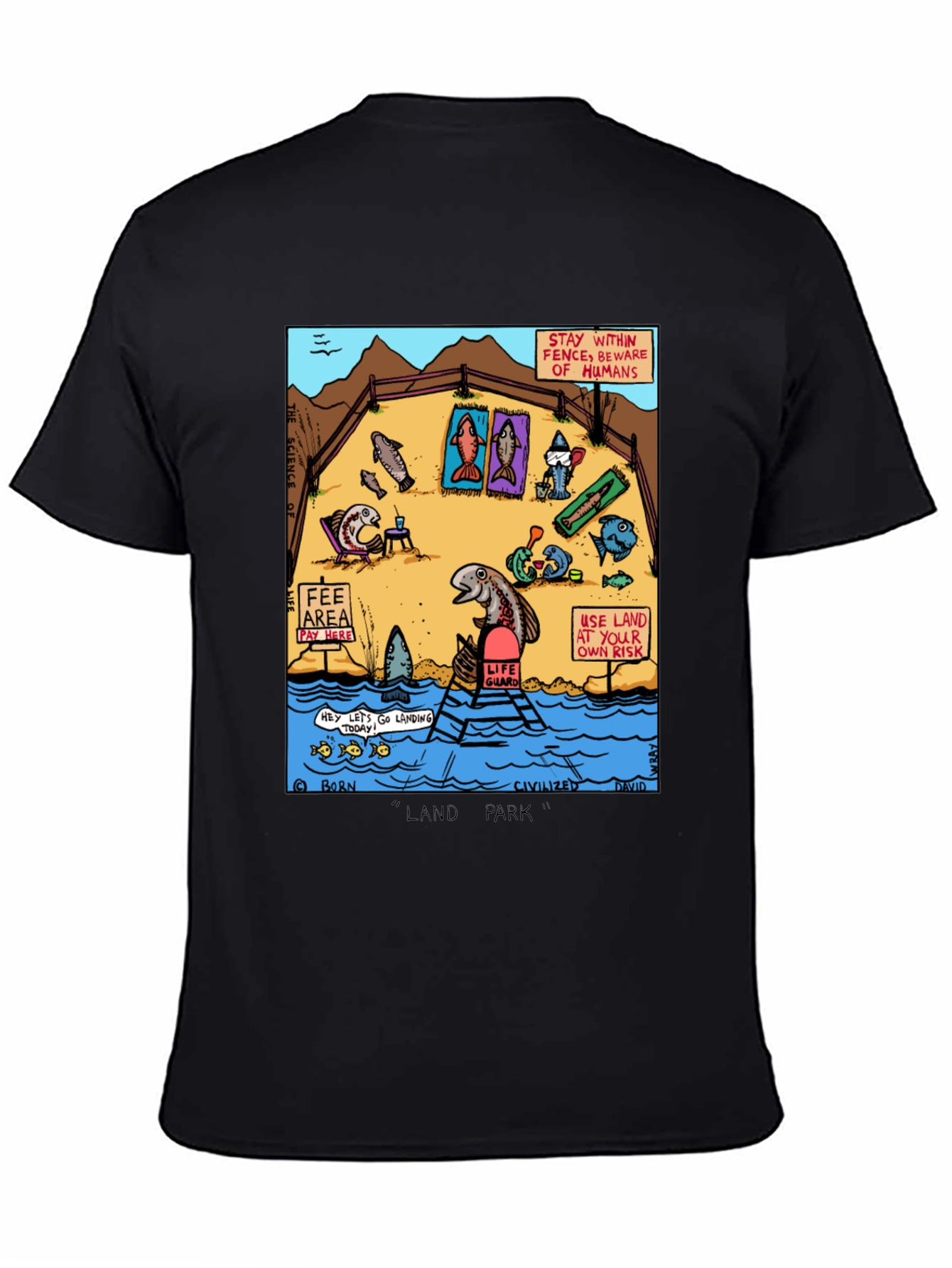 Funny Fish Land Park Graphic Tee