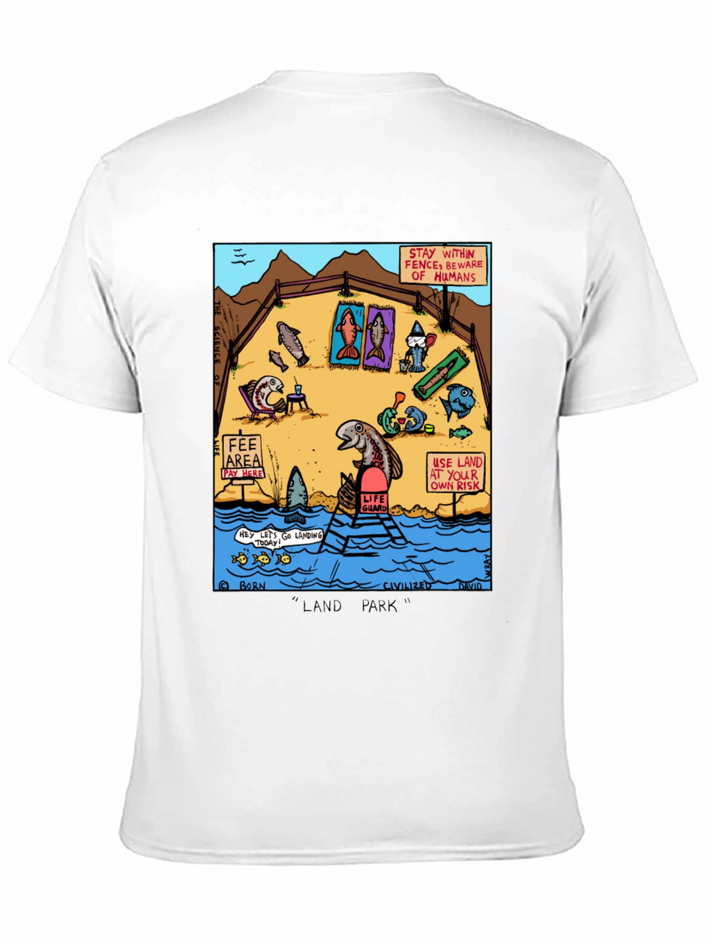 Funny Fish Land Park Graphic Tee