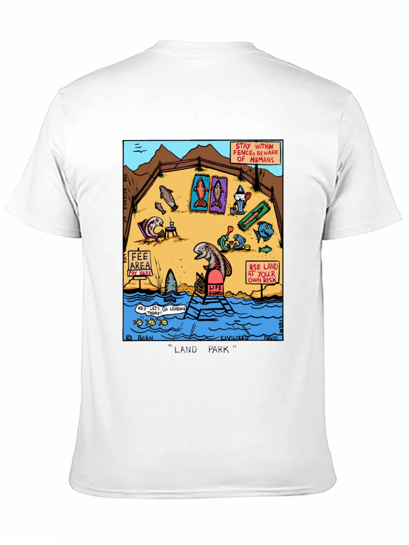 Funny Fish Land Park Graphic Tee