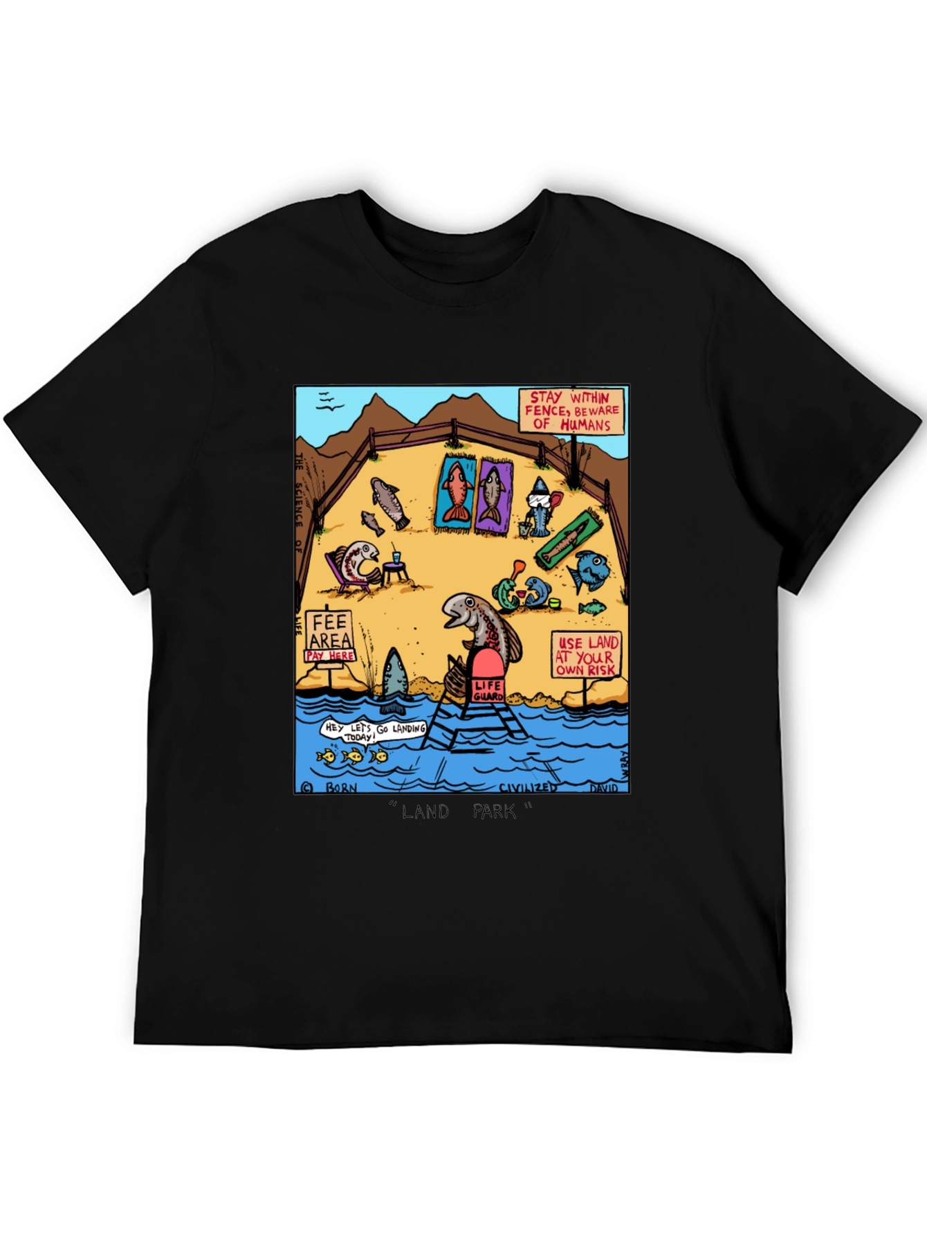 Funny Fish Land Park Graphic Tee