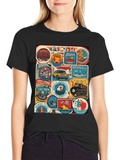 Retro Travel Patch T-Shirt