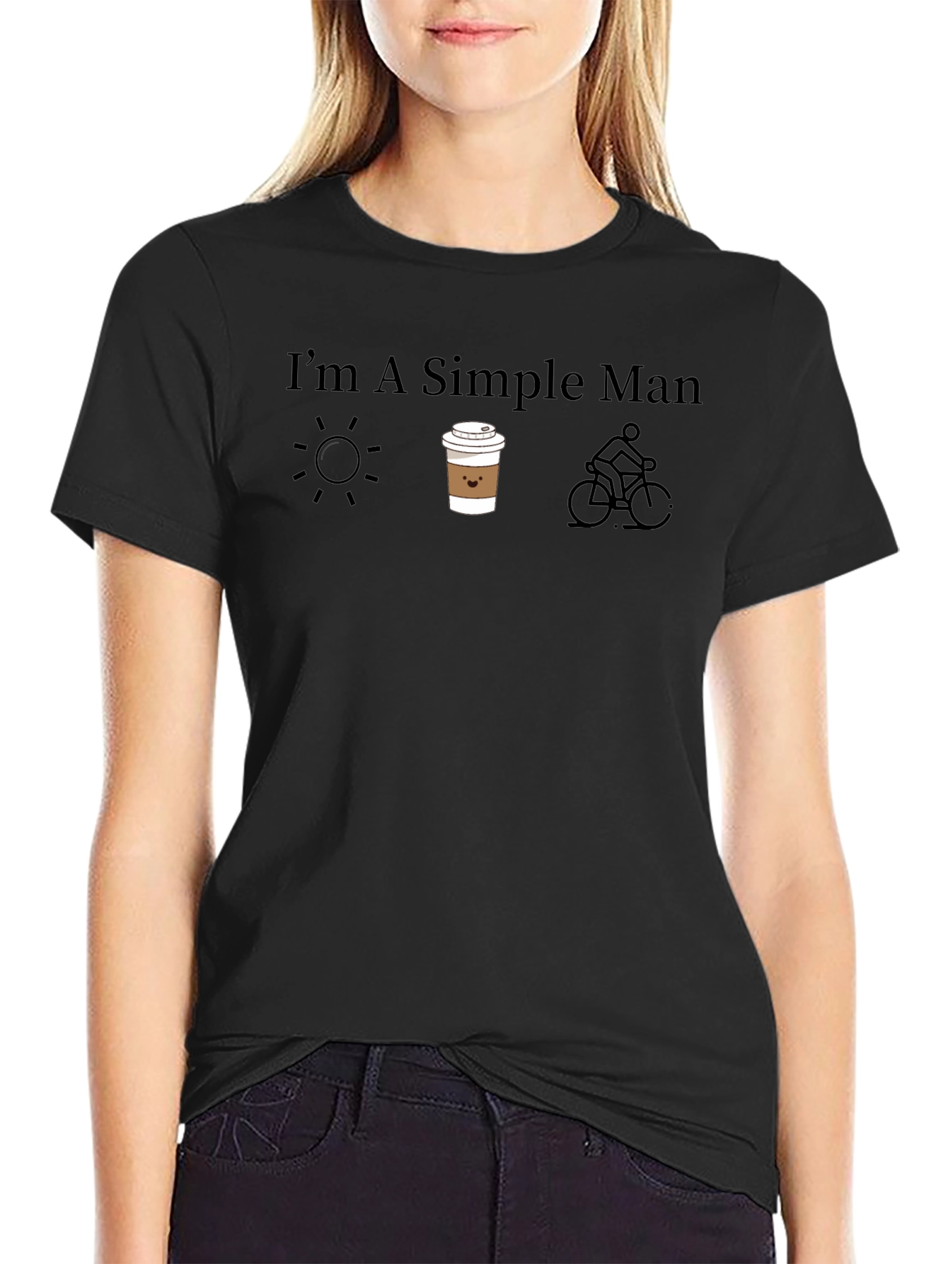 Simple Man T-Shirt - Sun Coffee Cycling Tee