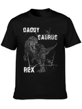 Daddy Saurus Rex Graphic T-Shirt