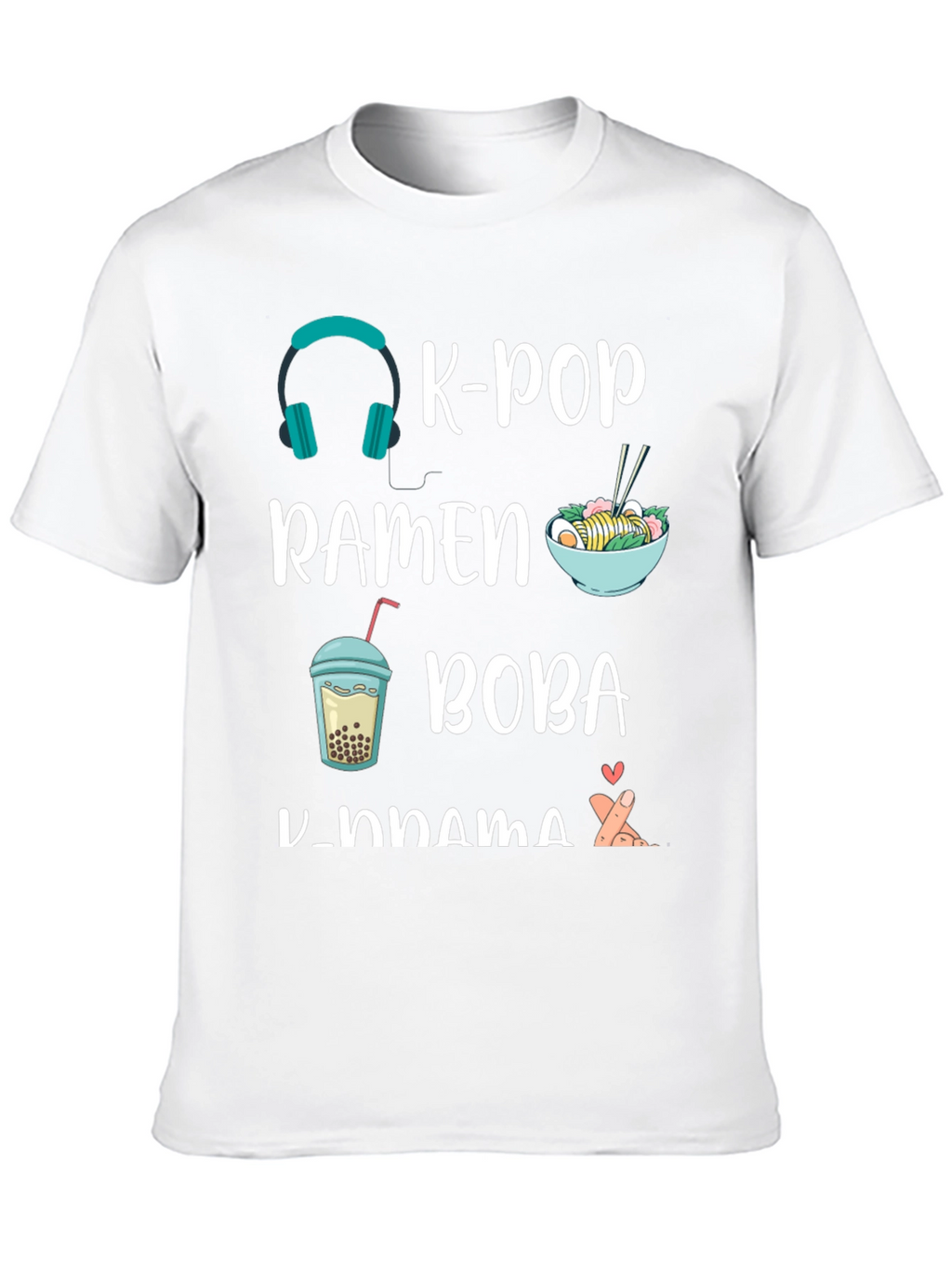 K-Pop Ramen Boba K-Drama T-Shirt