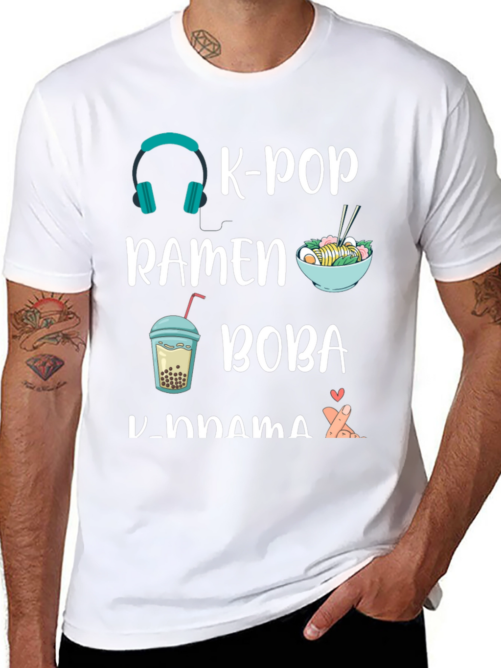 K-Pop Ramen Boba K-Drama T-Shirt