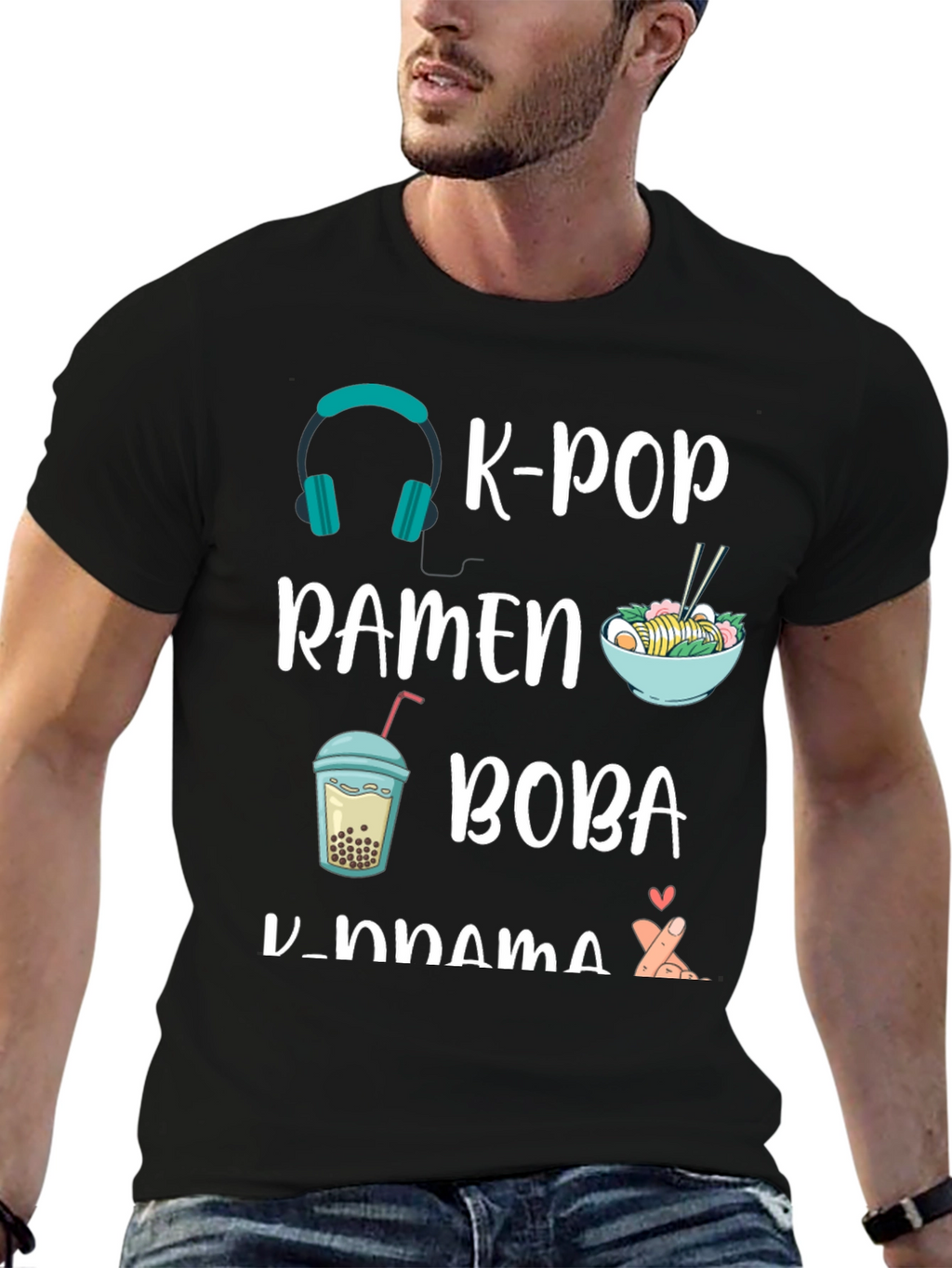 K-Pop Ramen Boba K-Drama T-Shirt