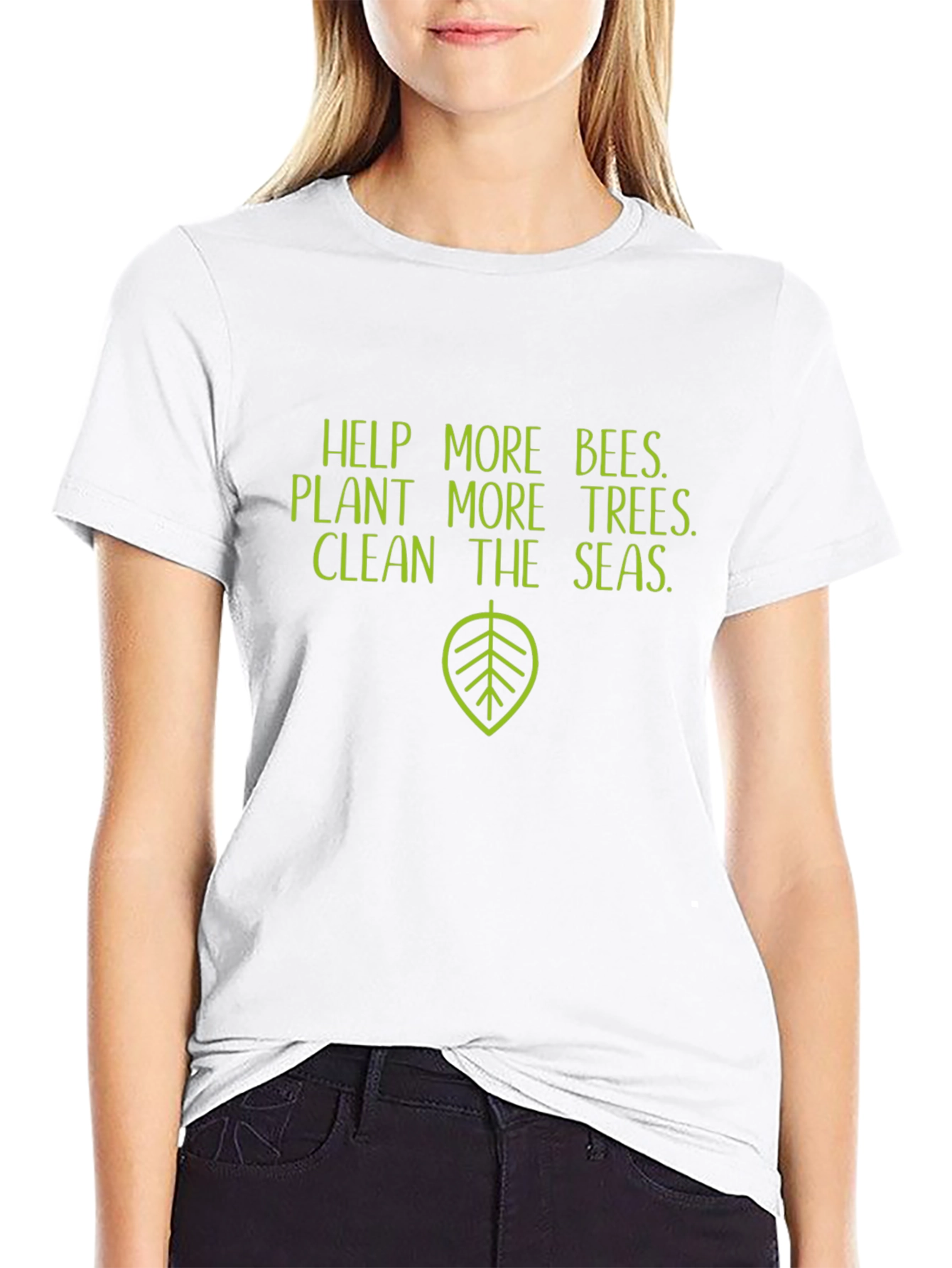 Eco-Friendly Graphic Tee - Help Bees Plant Trees