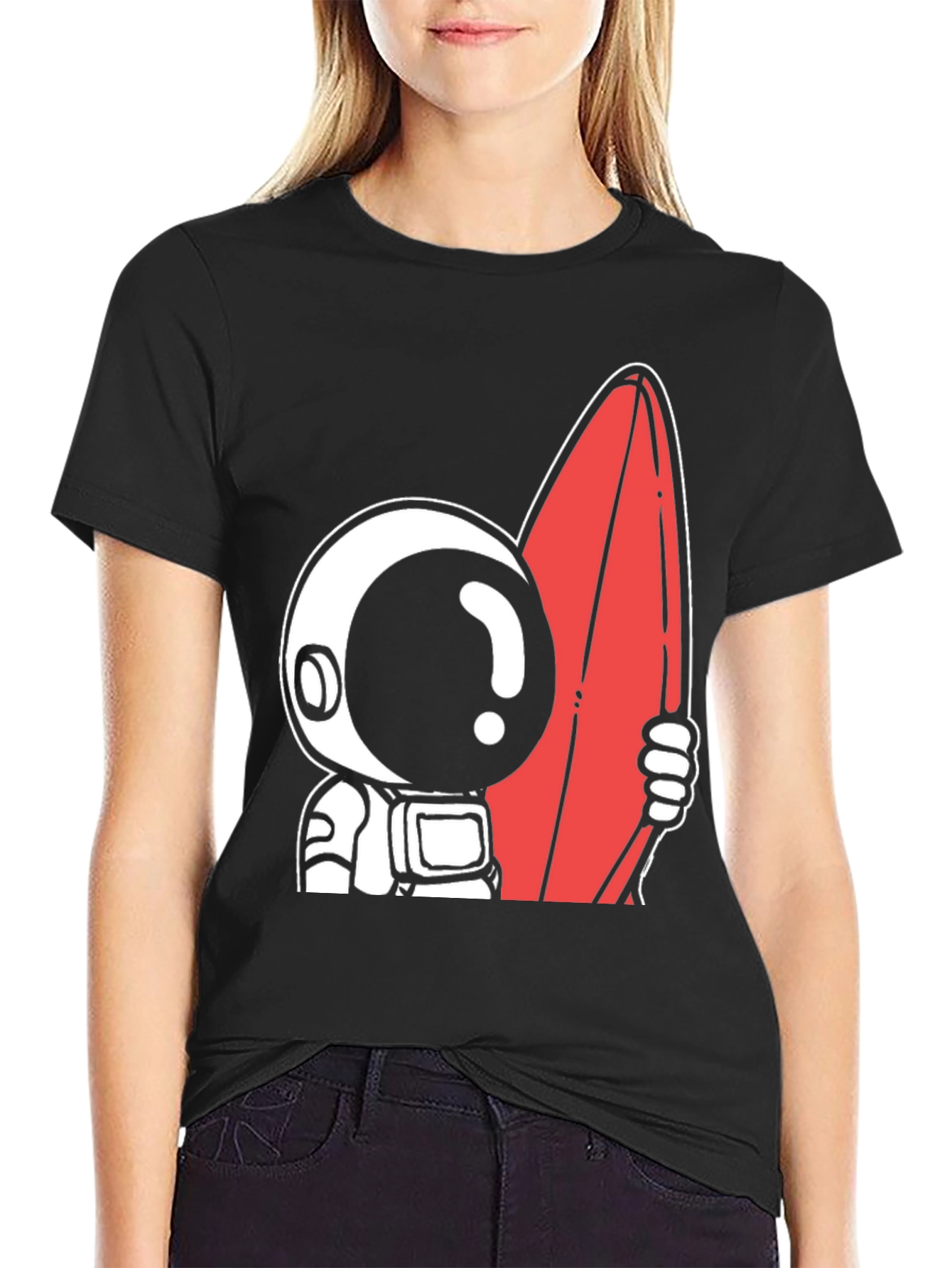 Astronaut Surfer Graphic Tee