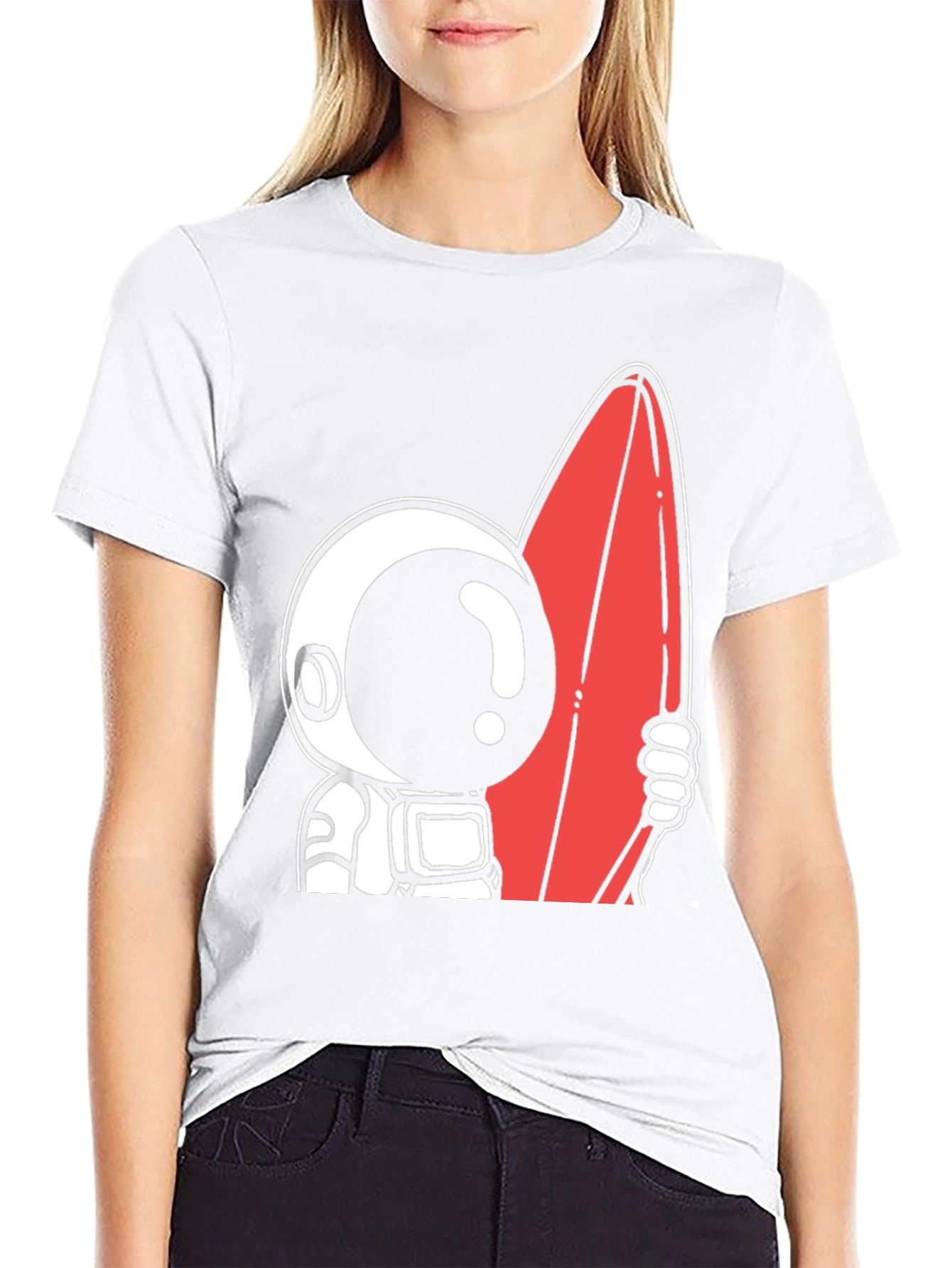 Astronaut Surfer Graphic Tee