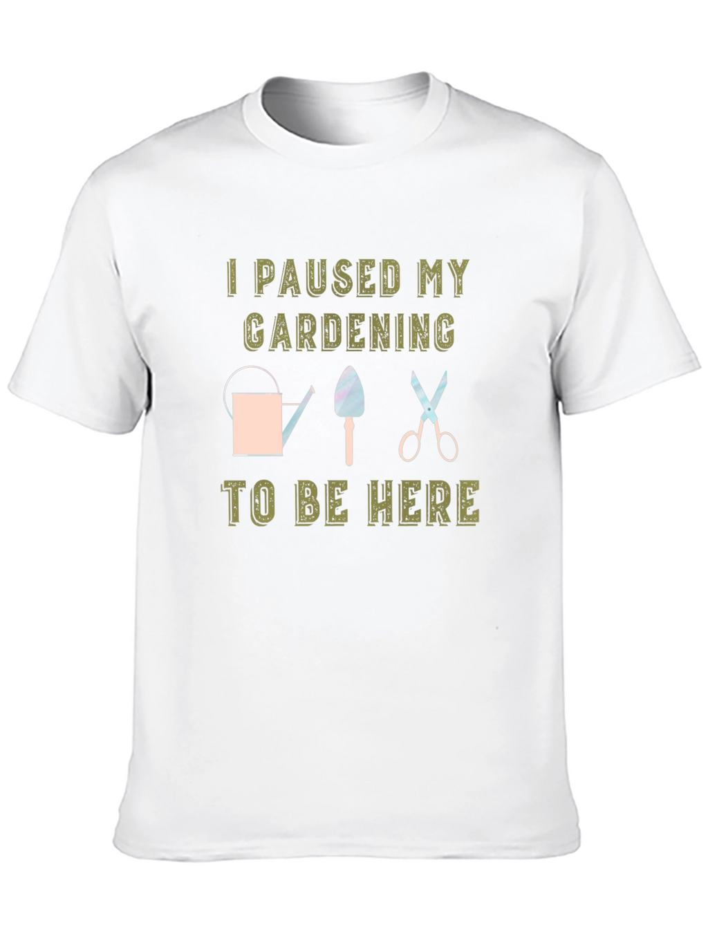 Gardening Pause Black T-Shirt