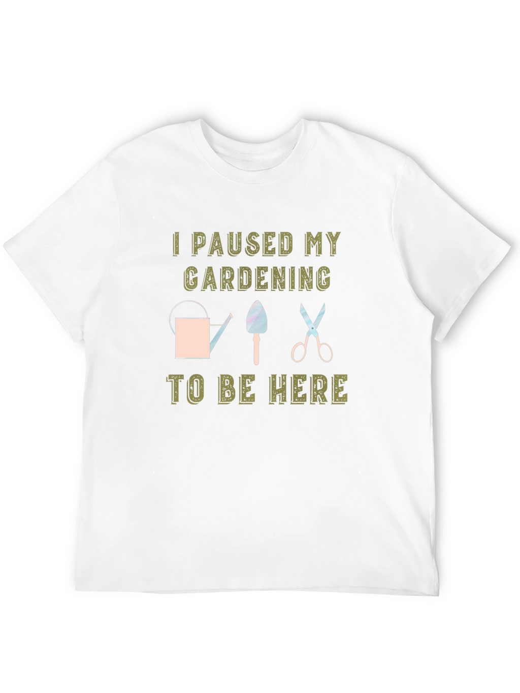 Gardening Pause Black T-Shirt