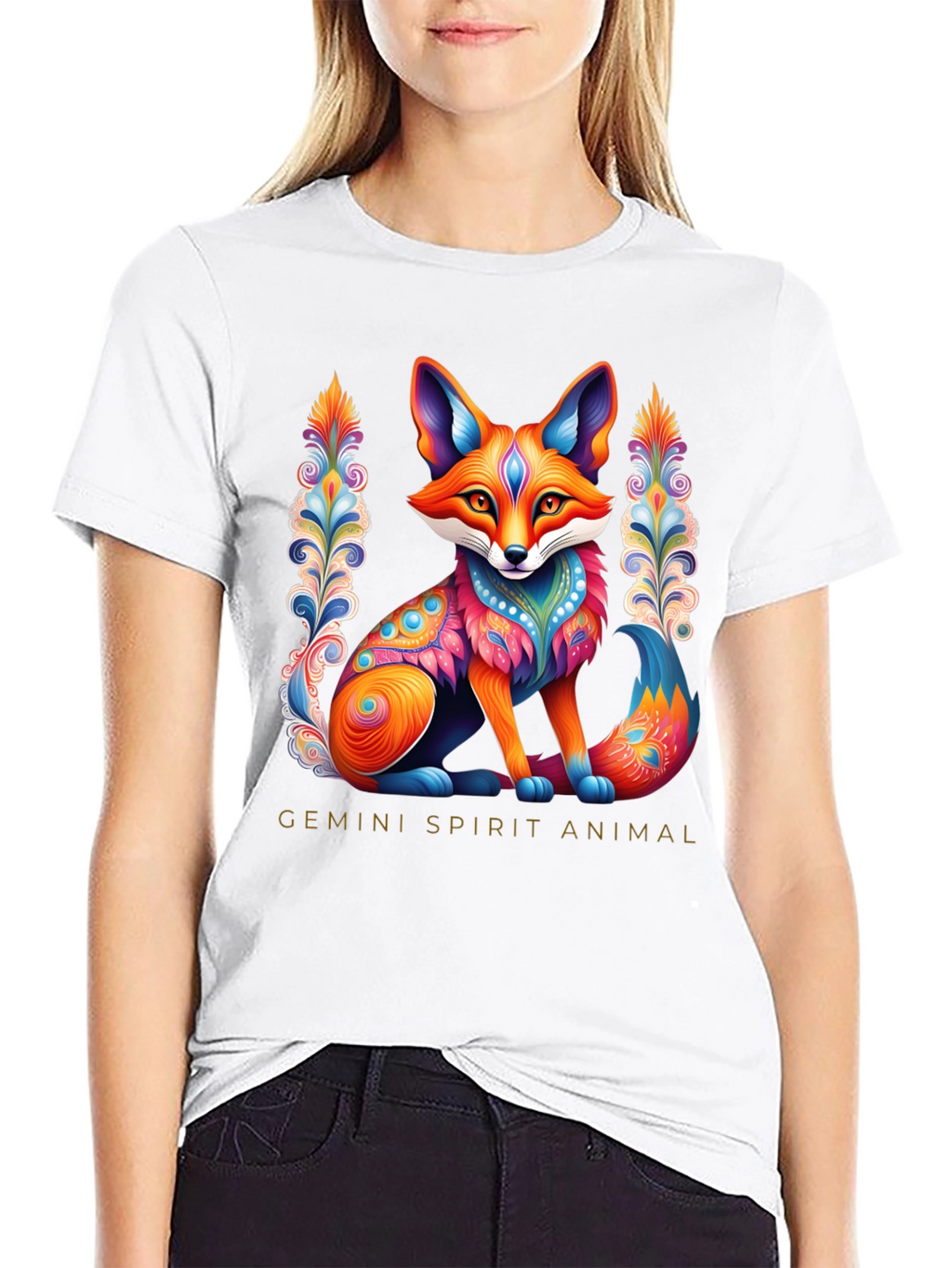 Gemini Spirit Animal Fox Graphic Tee