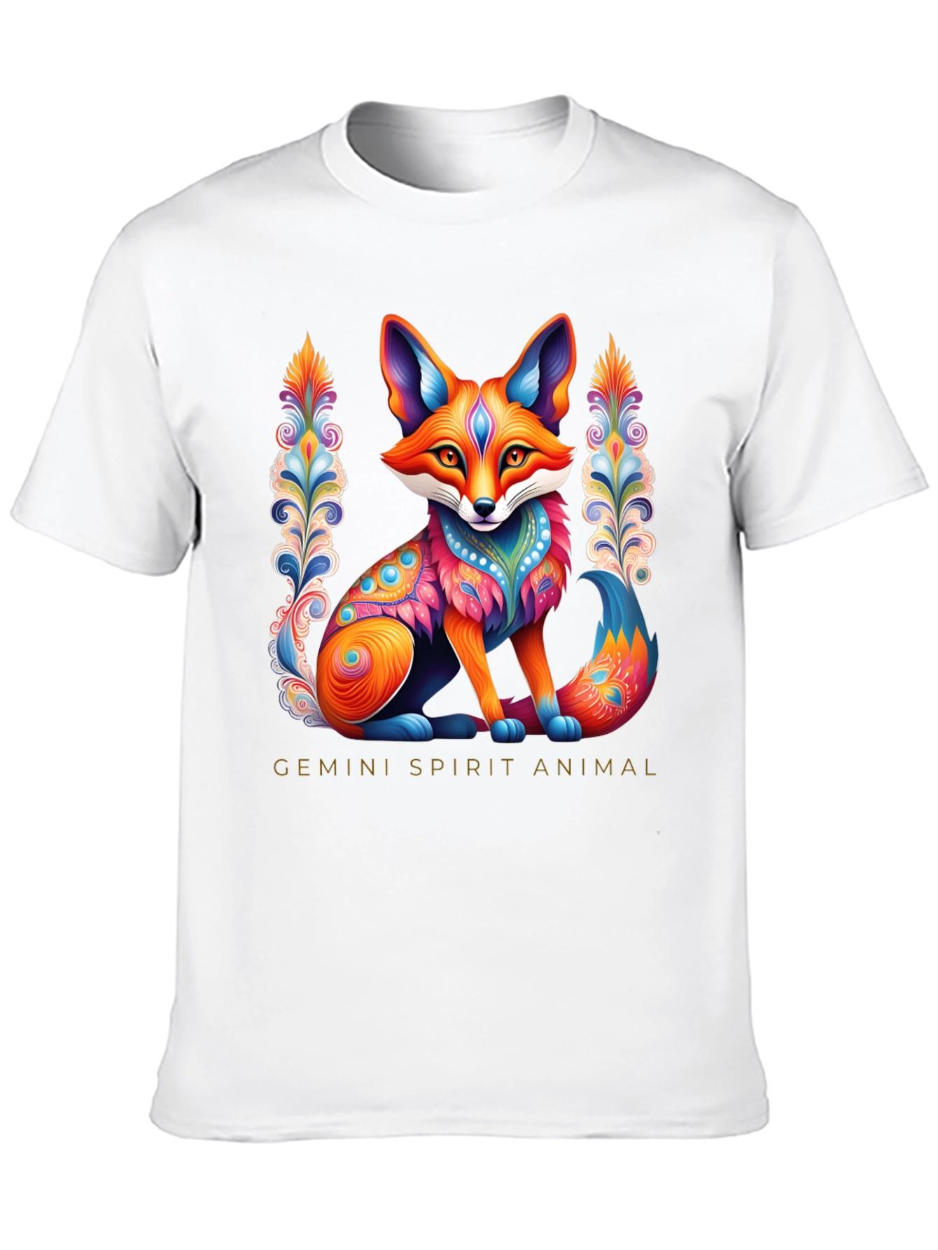 Gemini Spirit Animal Fox Graphic Tee