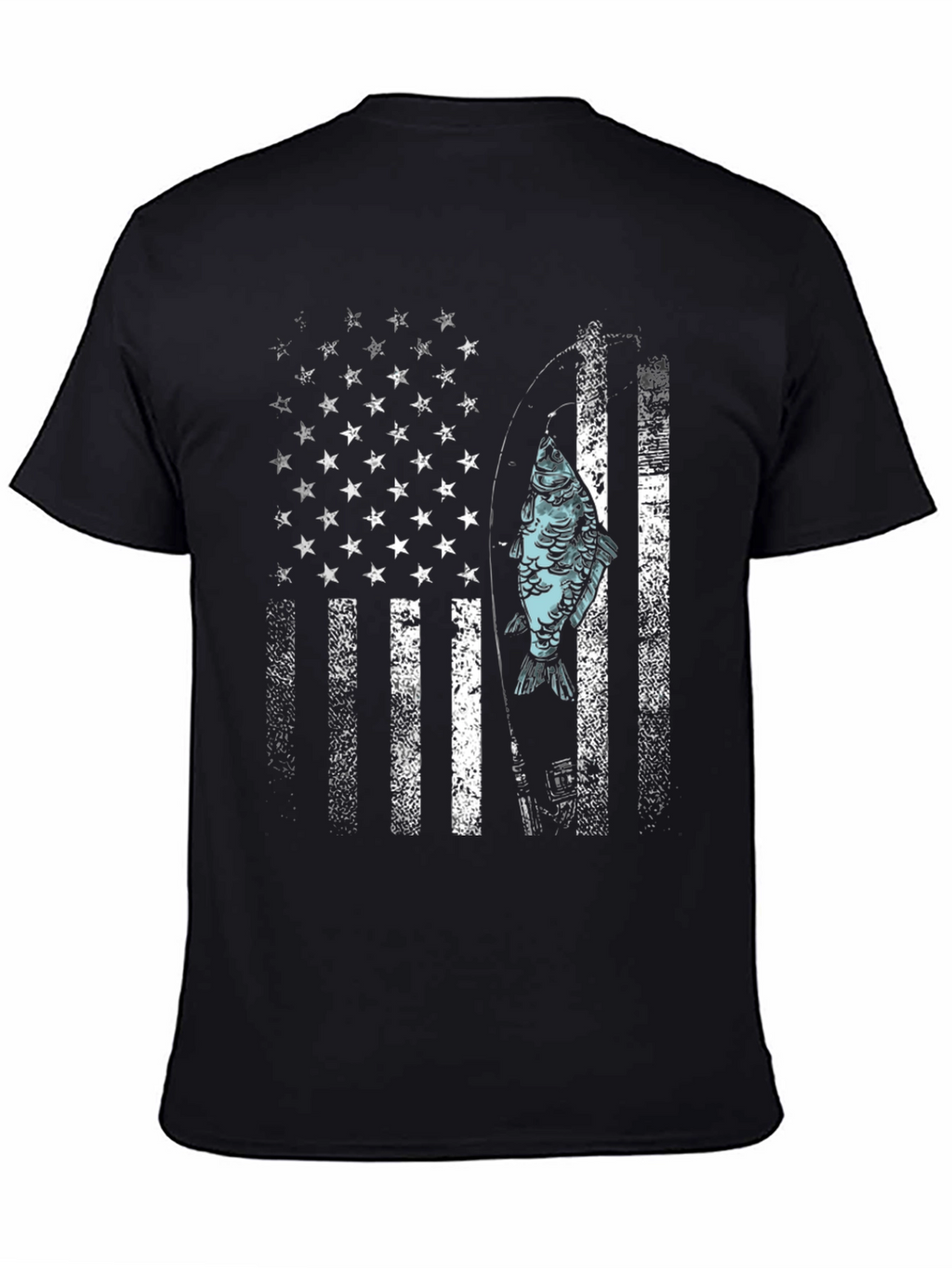 American Flag Fishing T-Shirt